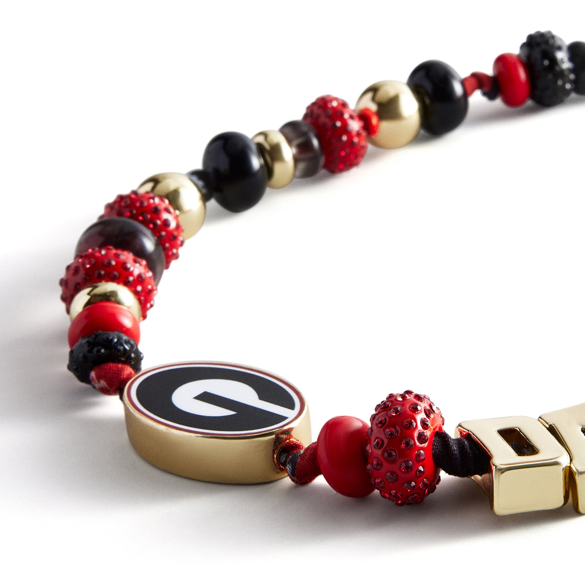 BaubleBar Georgia Bulldogs Beaded Phone Strap
