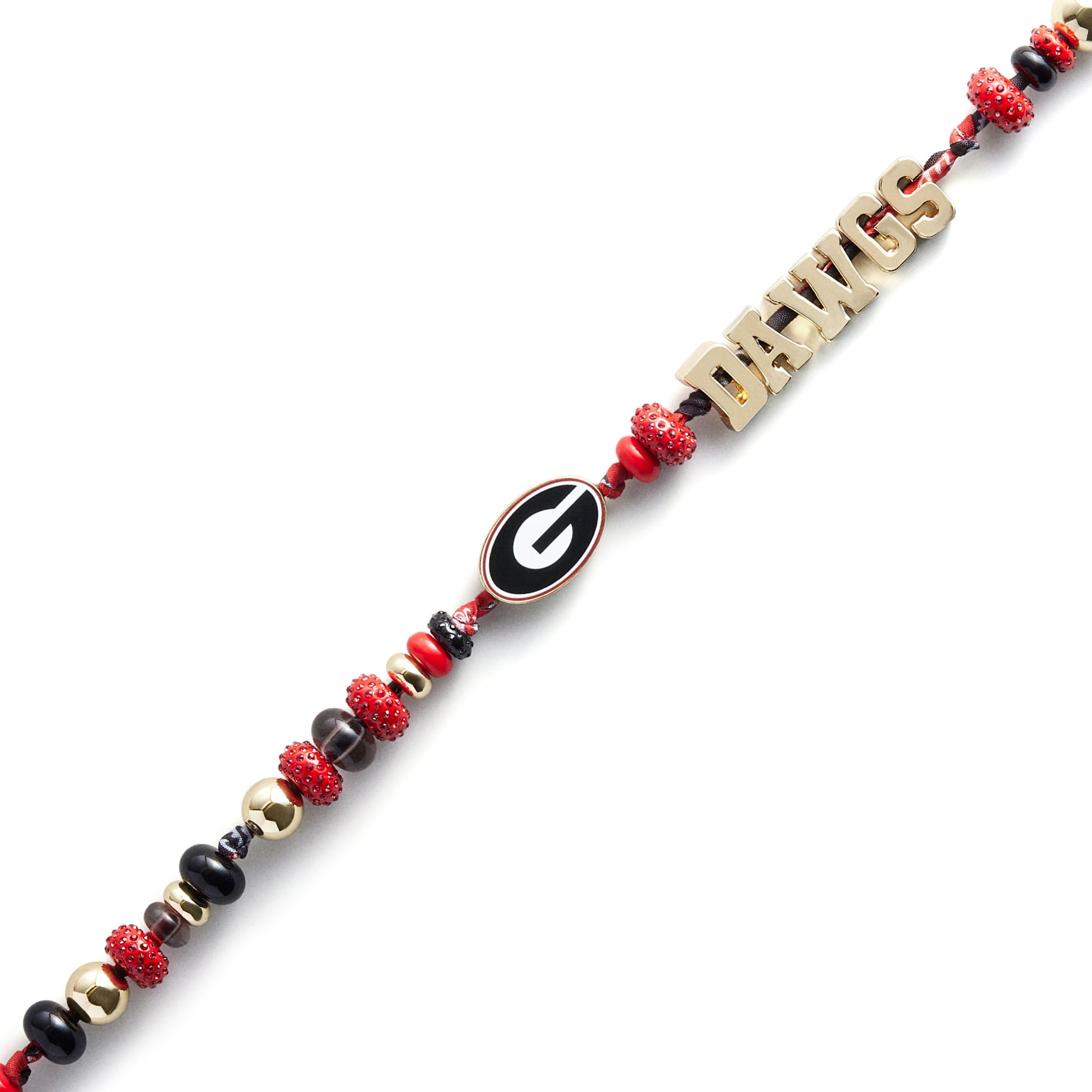 BaubleBar Georgia Bulldogs Beaded Phone Strap
