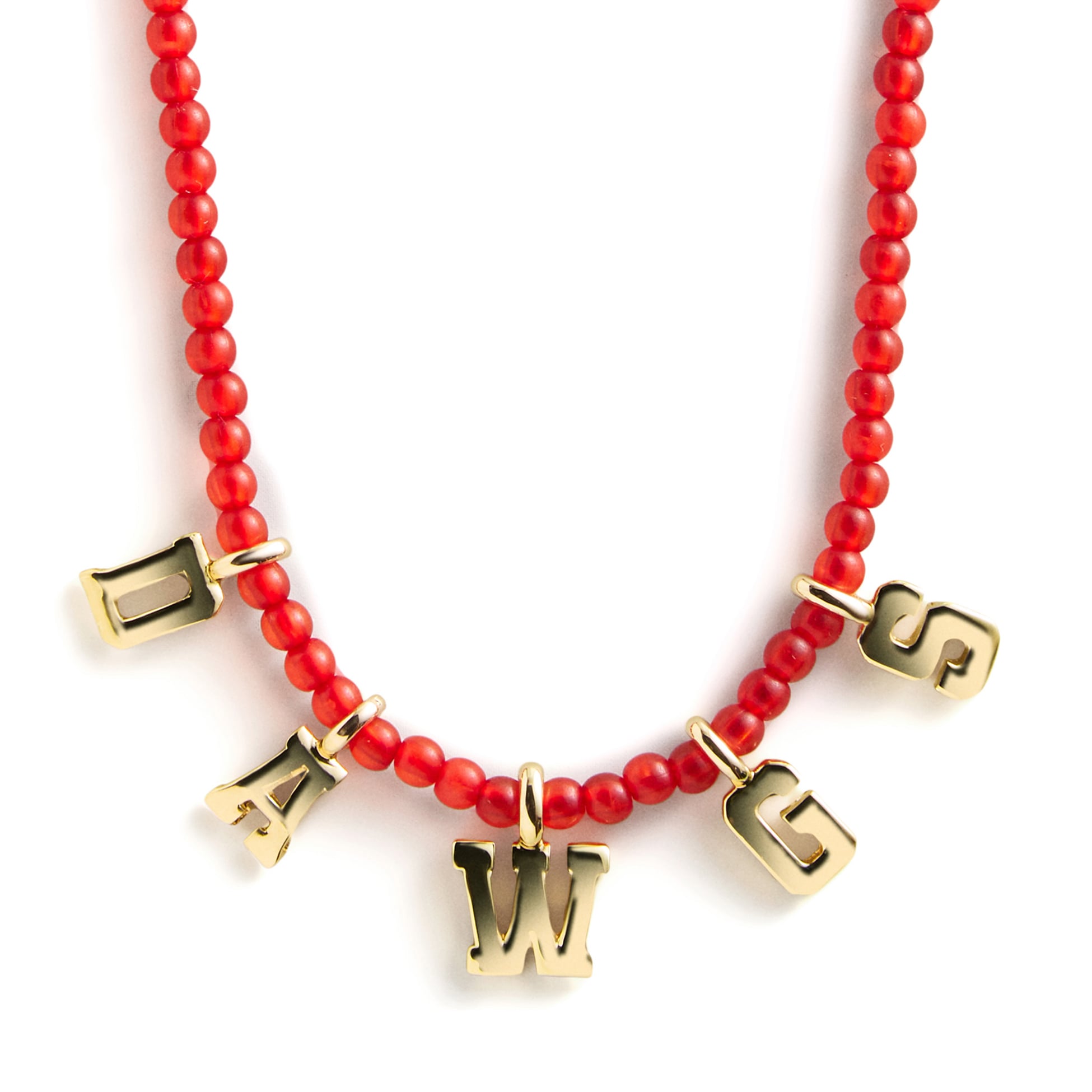 BaubleBar Georgia Bulldogs Delicate Beaded Slogan Necklace