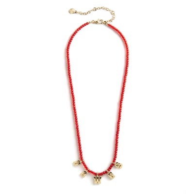 Collier à slogan délicat en perles de Georgia Bulldogs BaubleBar