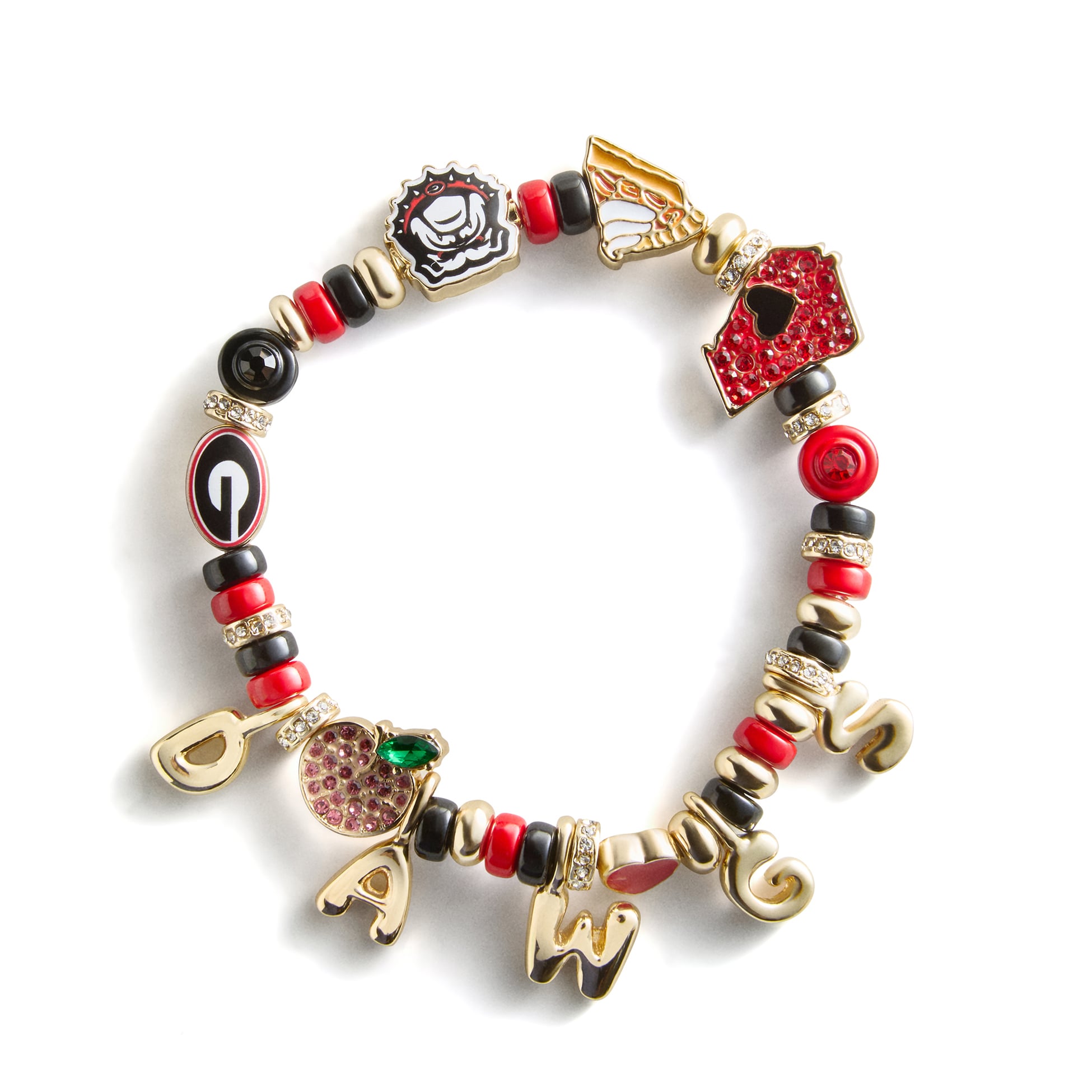 Bracelet BaubleBar à slogan avec motif des Georgia Bulldogs