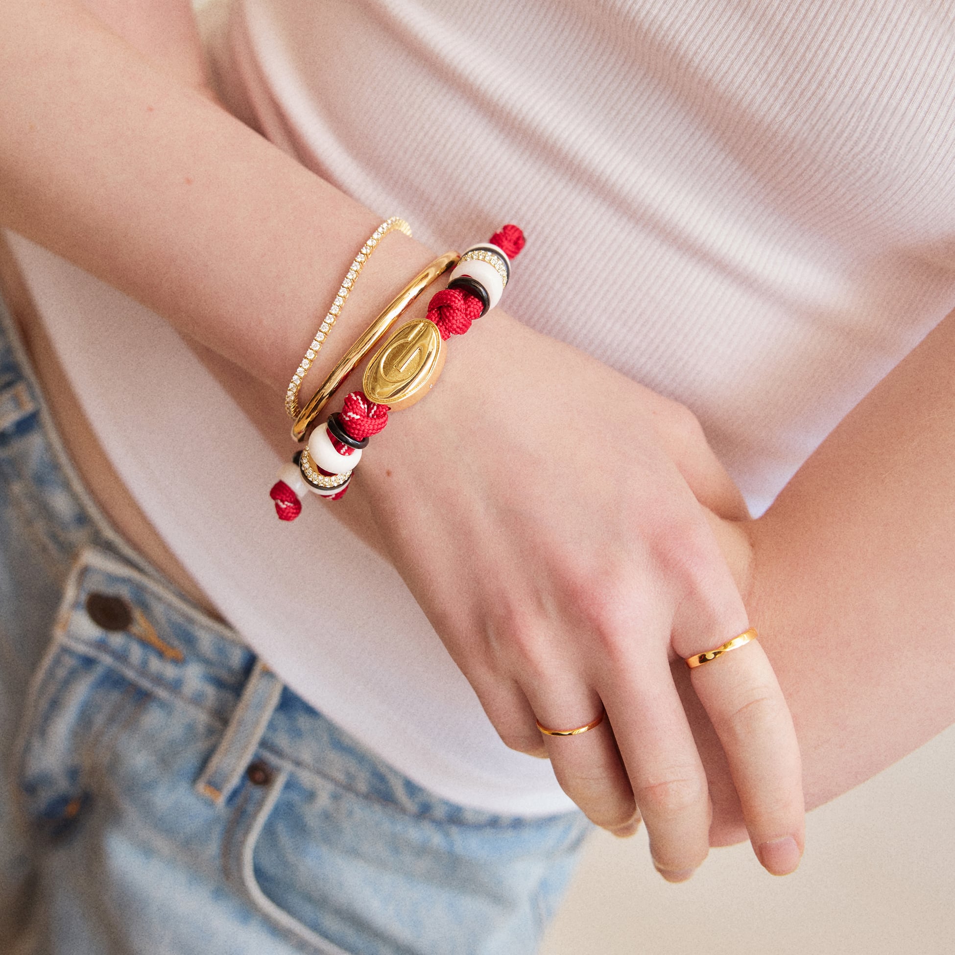 Bracelet en paracorde BaubleBar Georgia Bulldogs