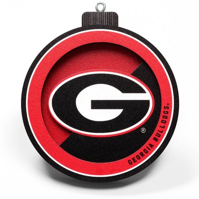 Georgia Bulldogs Fanpoint 3D Logo Series Ornament