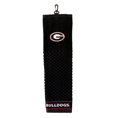 Georgia Bulldogs 16" X 22" Tri-Fold Embroidered Scrubber Golf Towel