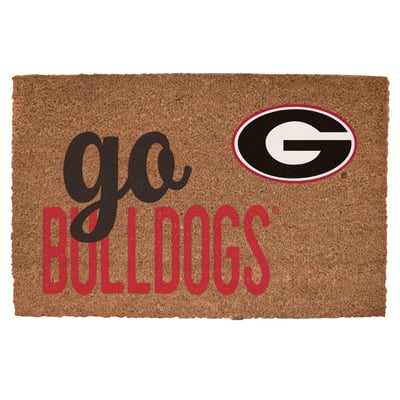 Georgia Bulldogs 20" x 30" Go Team Coir Door Mat
