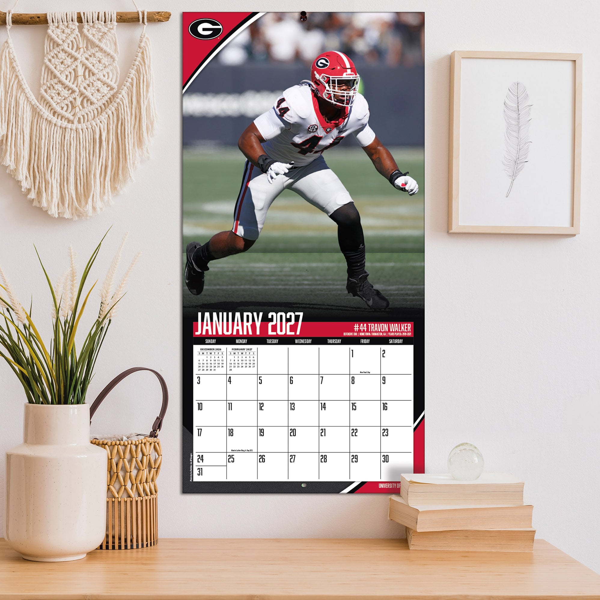 Georgia Bulldogs 2027 12” x 12” Team Wall Calendar