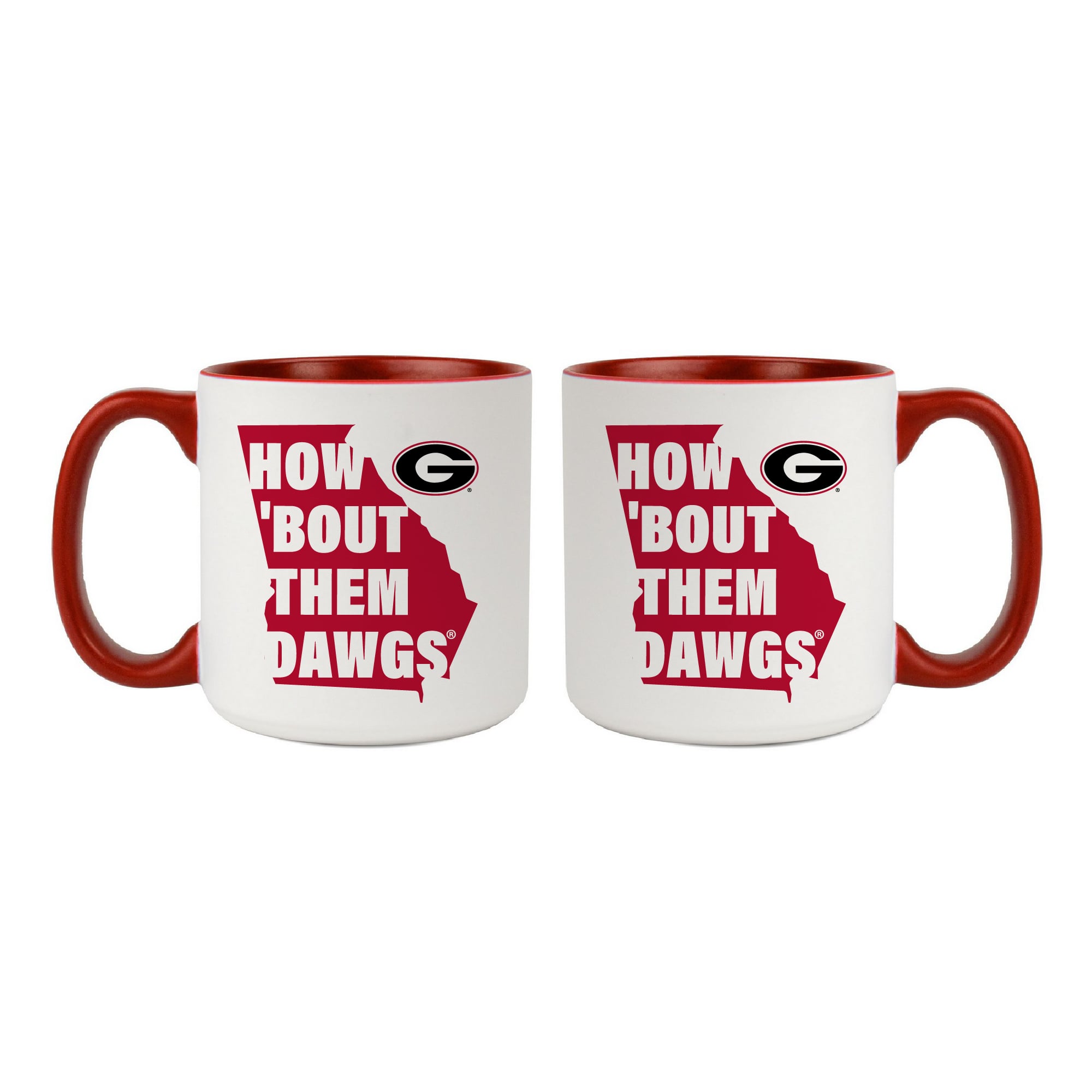 Georgia Bulldogs 20oz. My State 2-Pack Mug Set