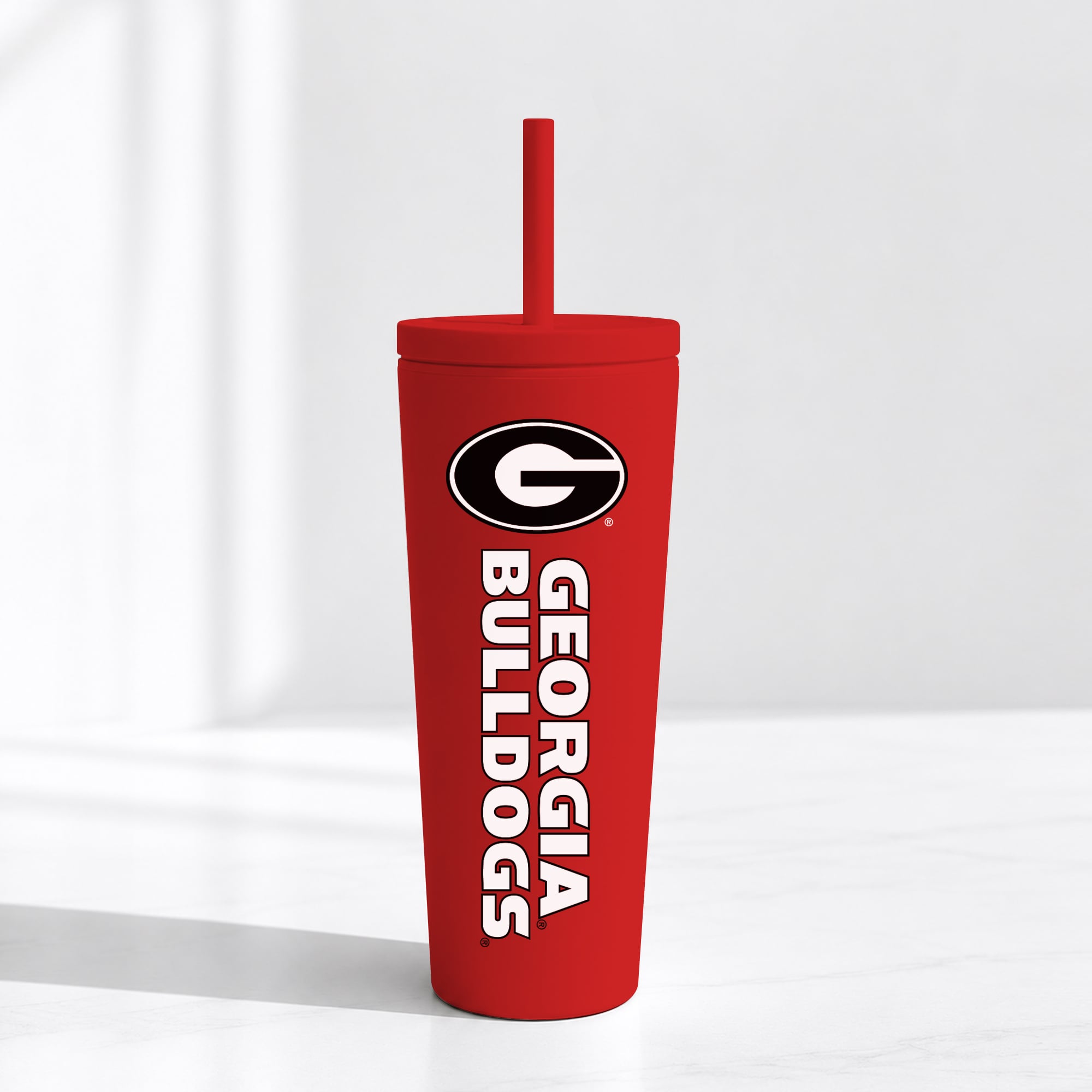 Georgia Bulldogs 24oz. No Spill Straw Tumbler