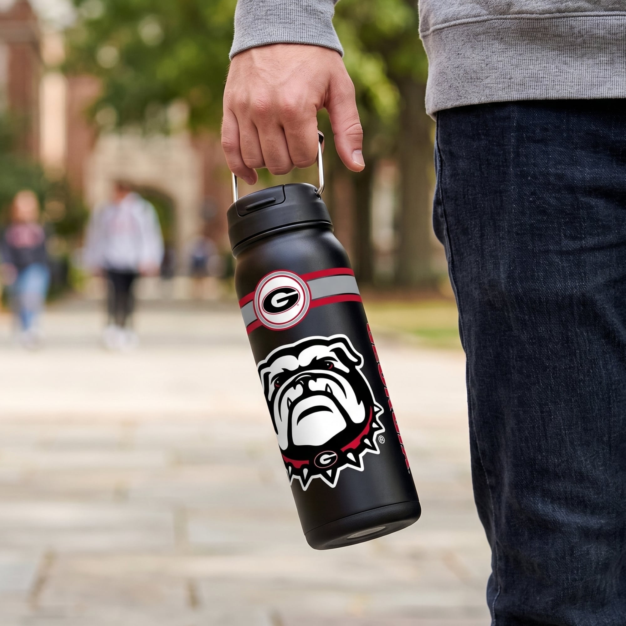 Georgia Bulldogs 24oz. Triple Option Bottle