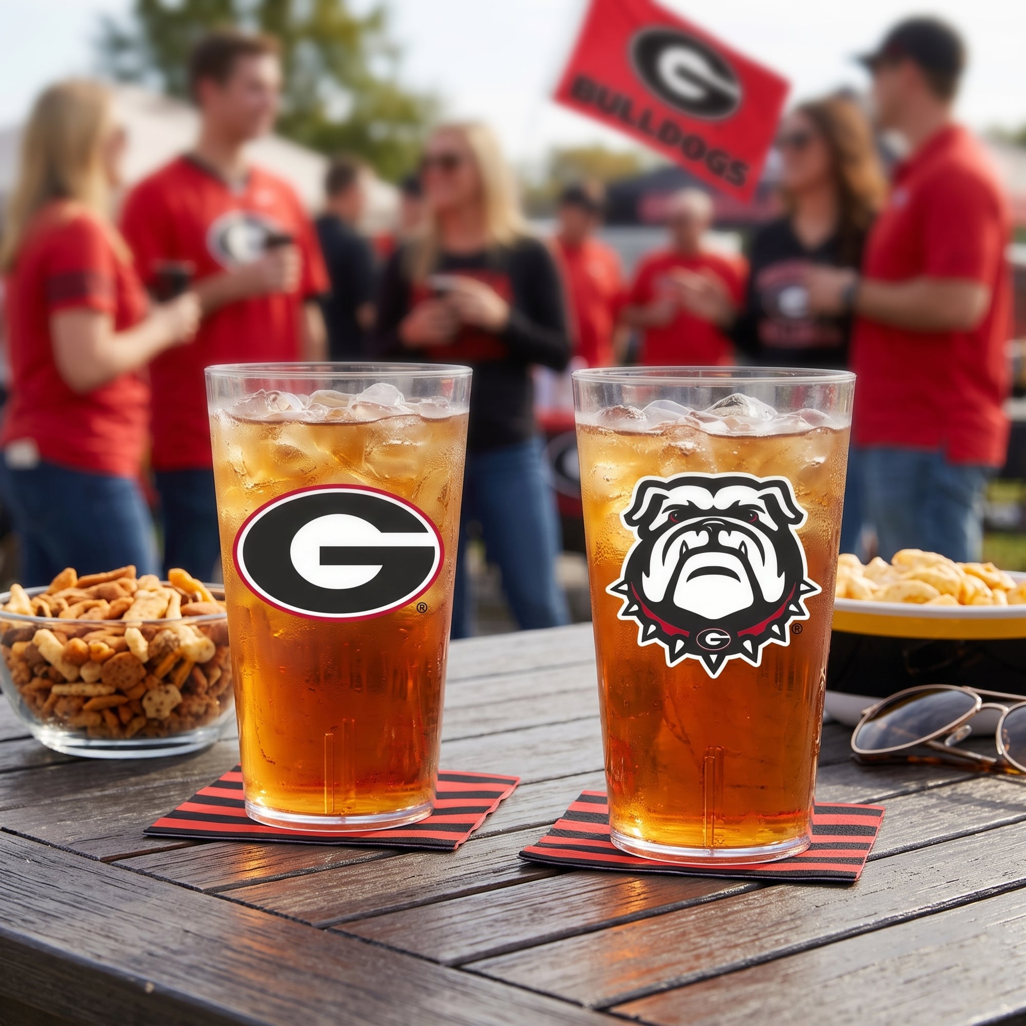 Georgia Bulldogs 24oz. Two-Pack Tritan Tumbler Set