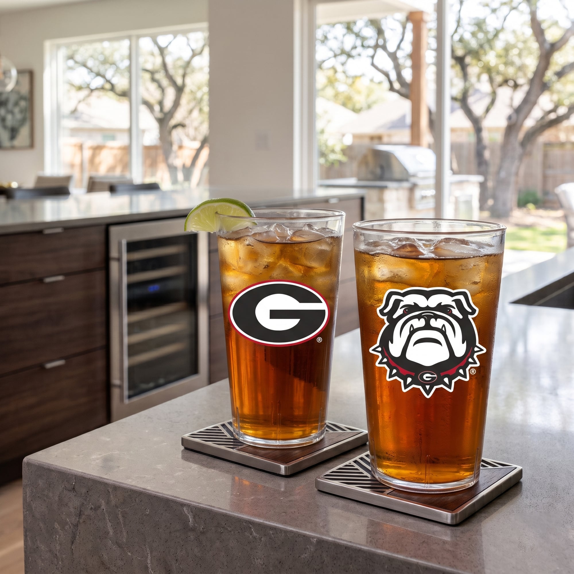 Georgia Bulldogs 24oz. Two-Pack Tritan Tumbler Set