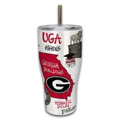 Georgia Bulldogs 30oz. Icon Metal Tumbler