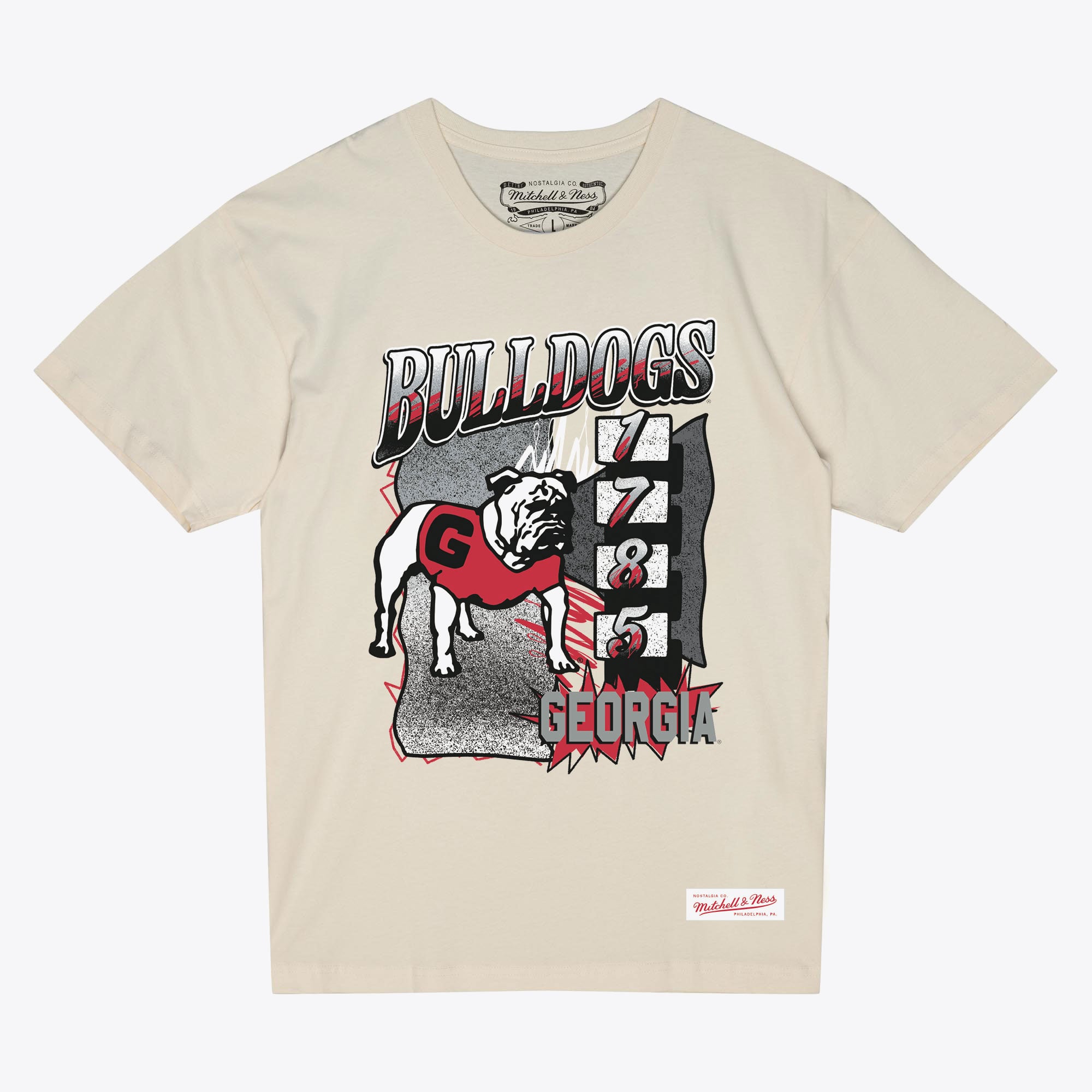 Georgia Bulldogs Cream Retro Logo T-Shirt