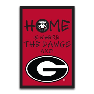 Drapeau de jardin Georgia Bulldogs « Home Is Where » (30 x 45 cm)