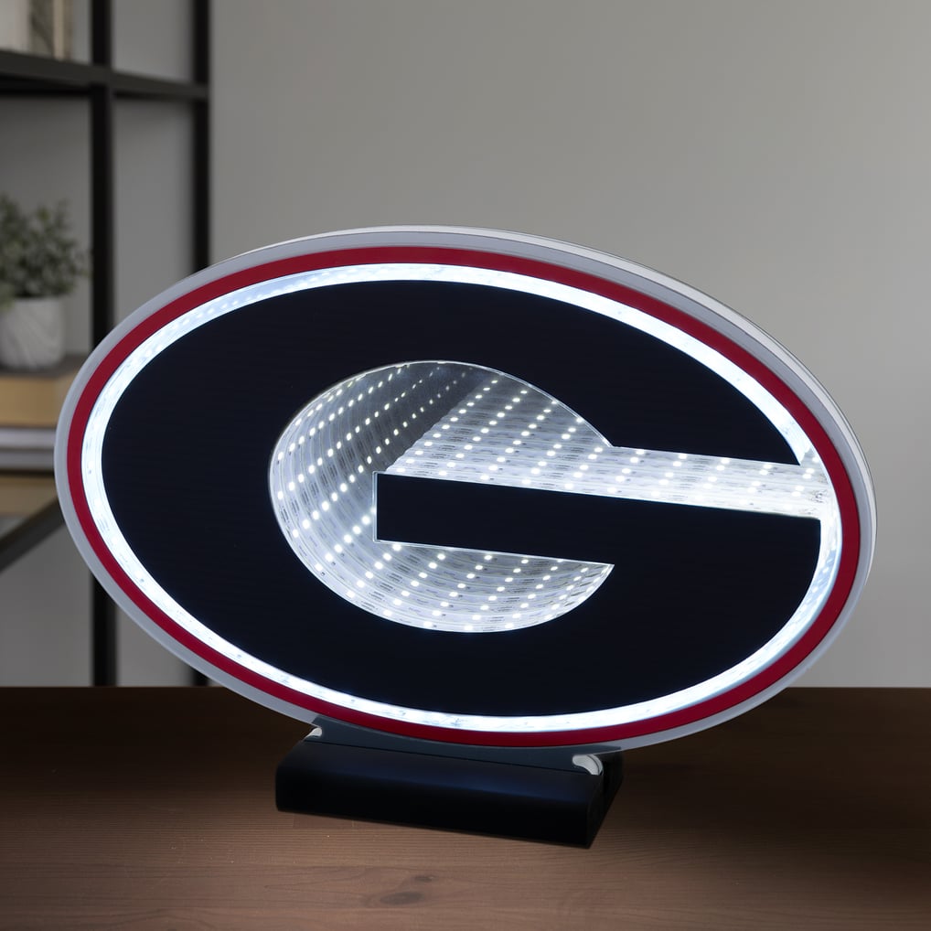 Georgia Bulldogs LED Infinity Logo Light