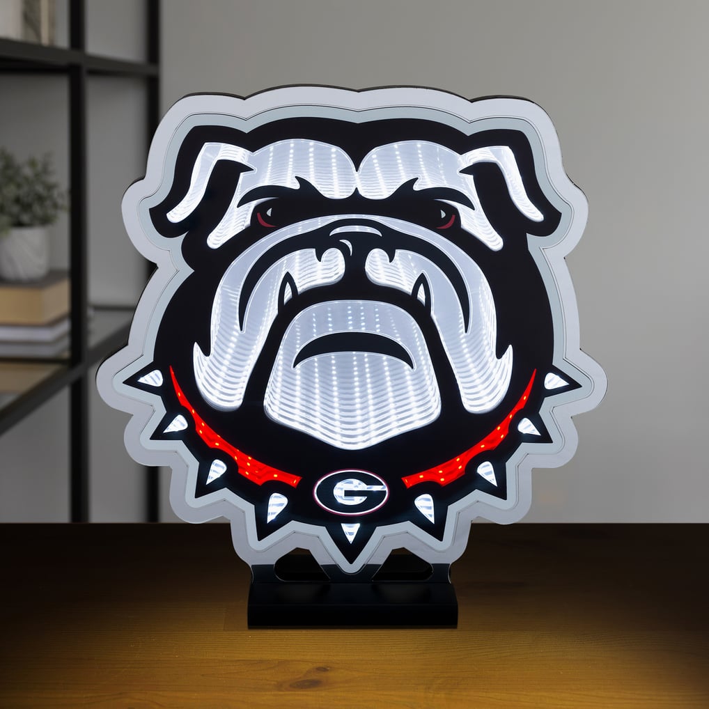 Georgia Bulldogs LED Infinity Logo Light