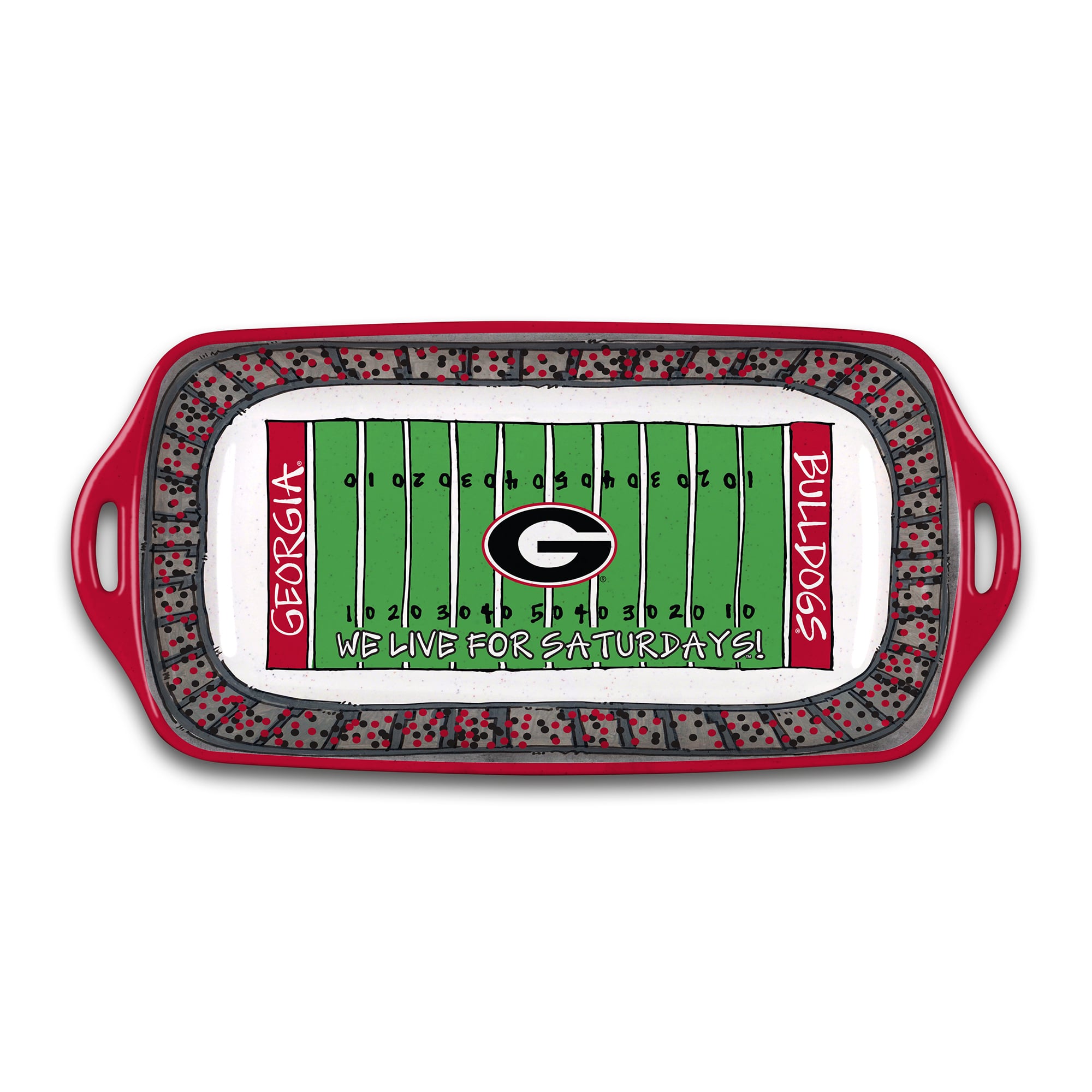Georgia Bulldogs Melamine Stadium Platter