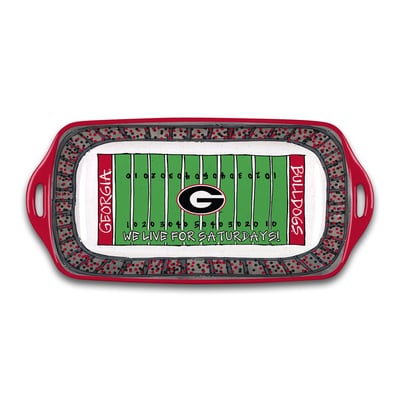 Georgia Bulldogs Melamine Stadium Platter