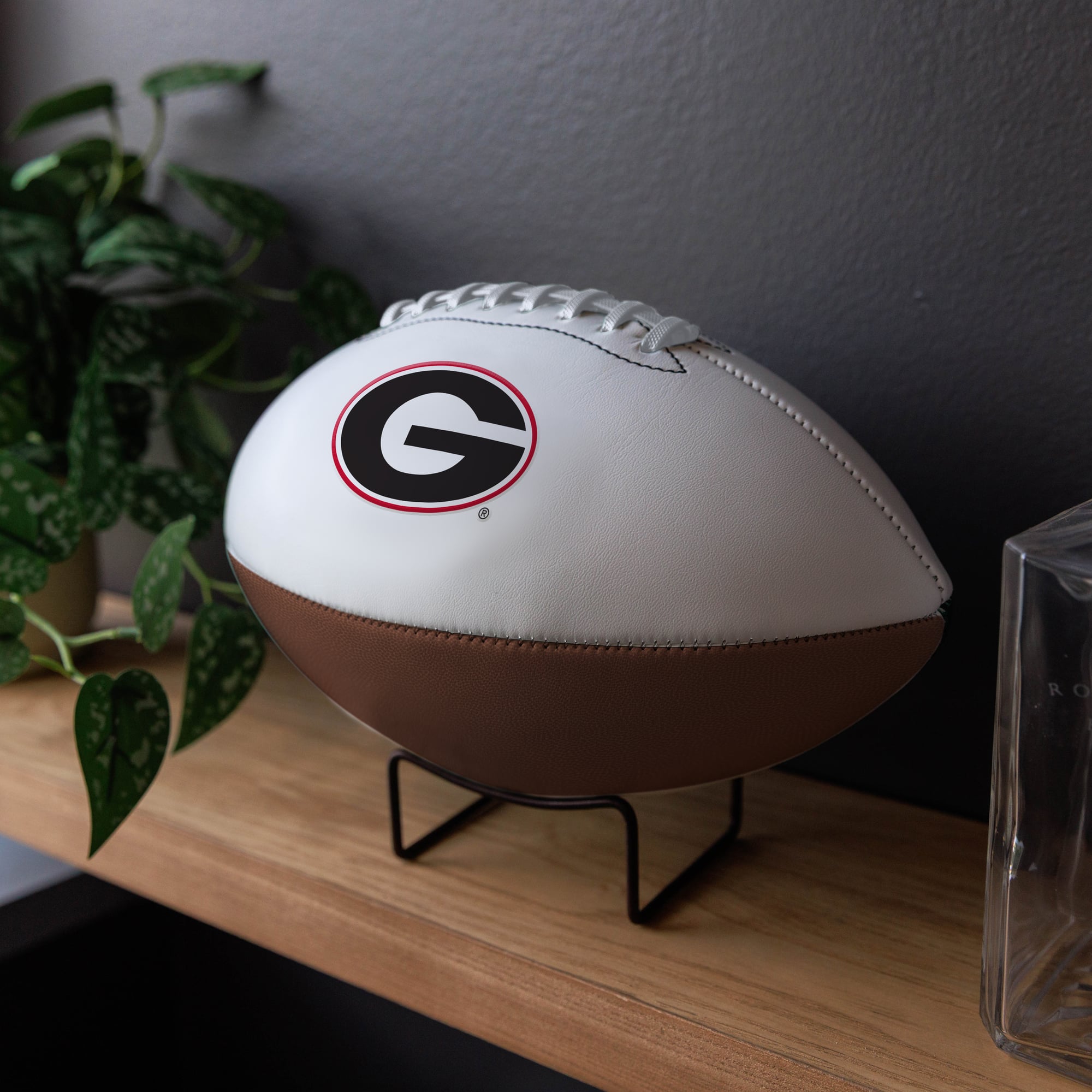 Georgia Bulldogs Official Size Logo Autograph Football