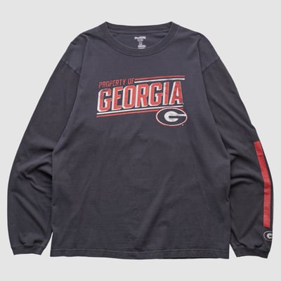 Georgia Bulldogs Pro Edge 2010s Long Sleeve T-shirt - Black - M by Fanatics Real Vintage