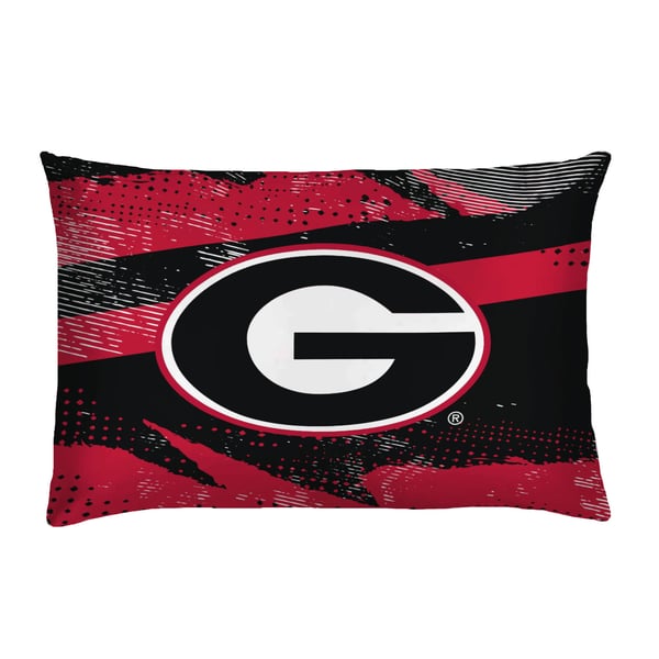 Georgia Bulldogs Slanted Stripe 4-Piece Twin Bed Set display picture 2