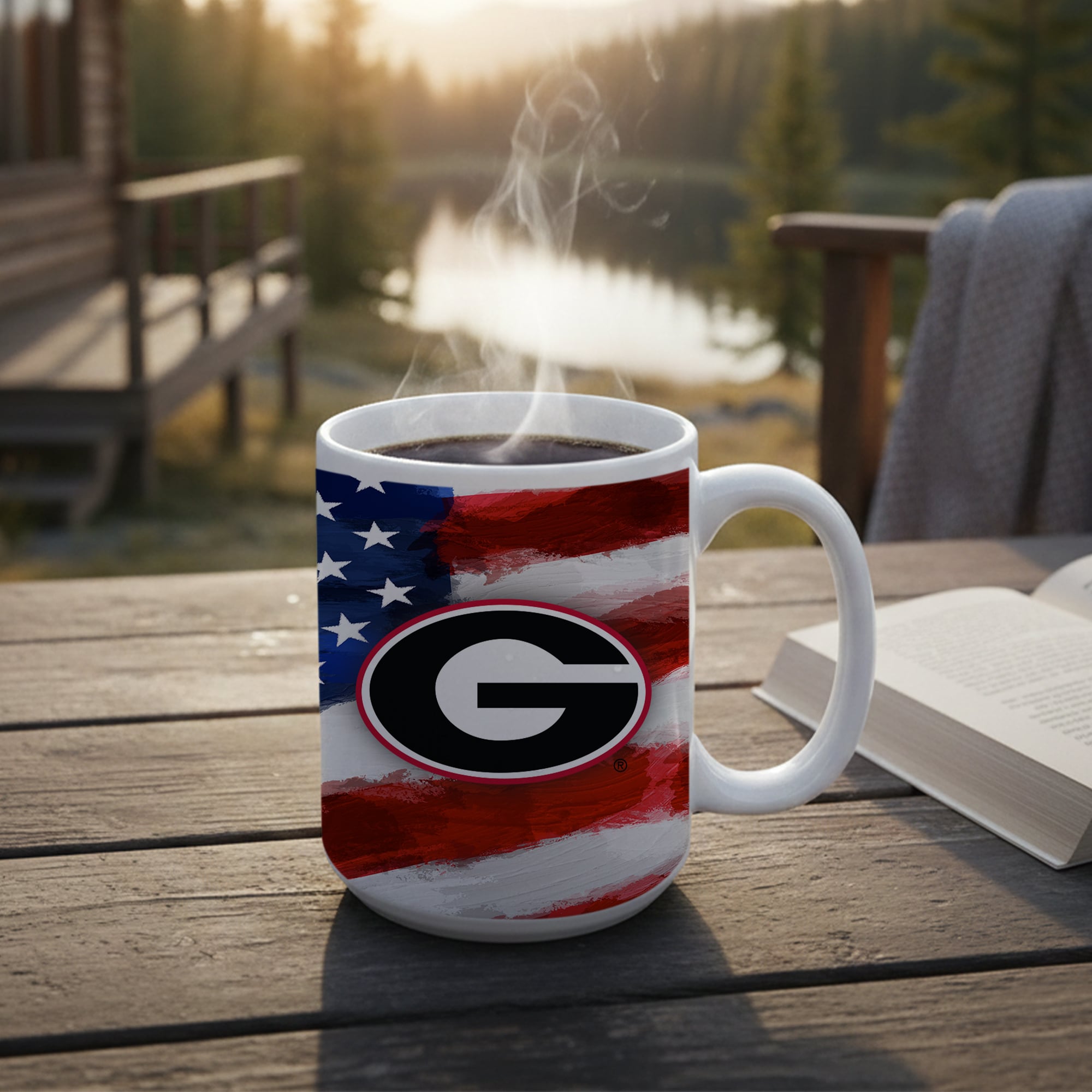 Georgia Bulldogs Two-Pack 15oz. Americana Mug Set