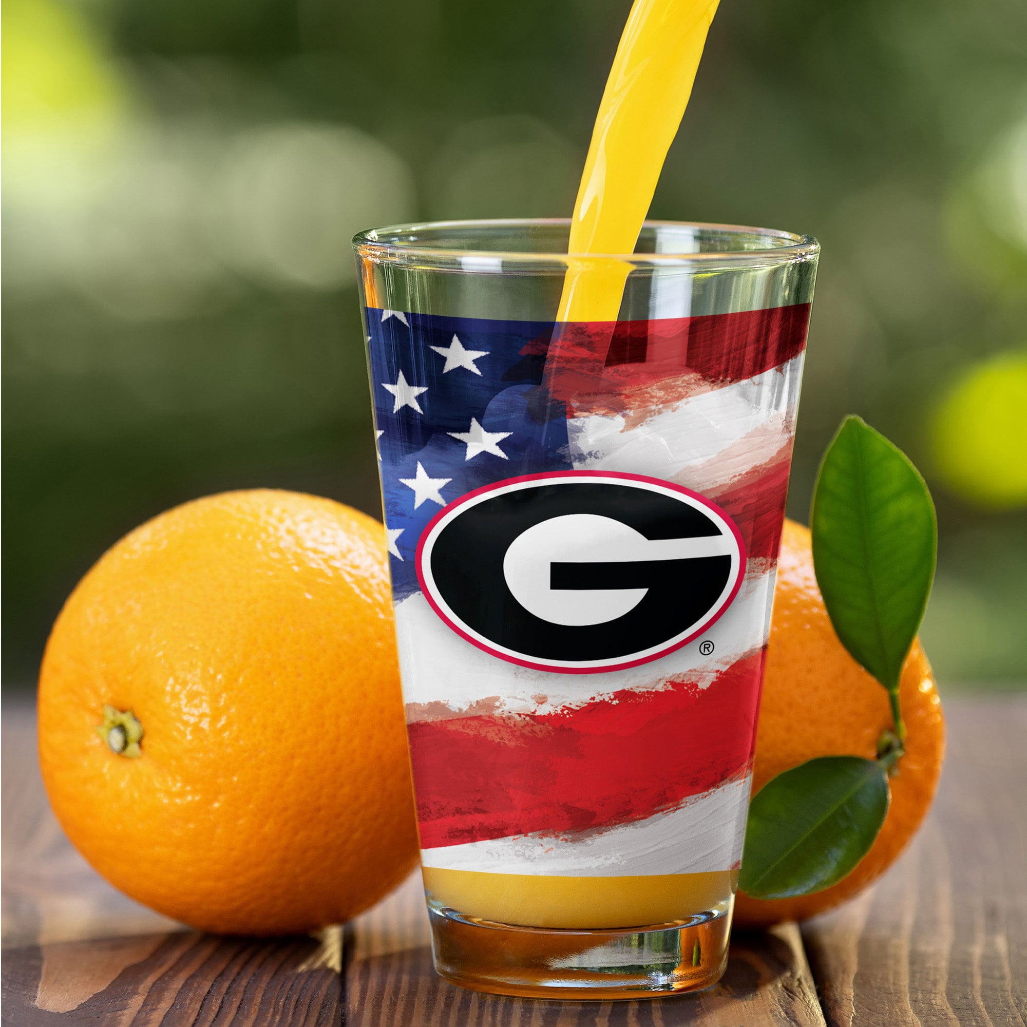 Georgia Bulldogs Two-Pack 16oz. Americana Pint Glass Set