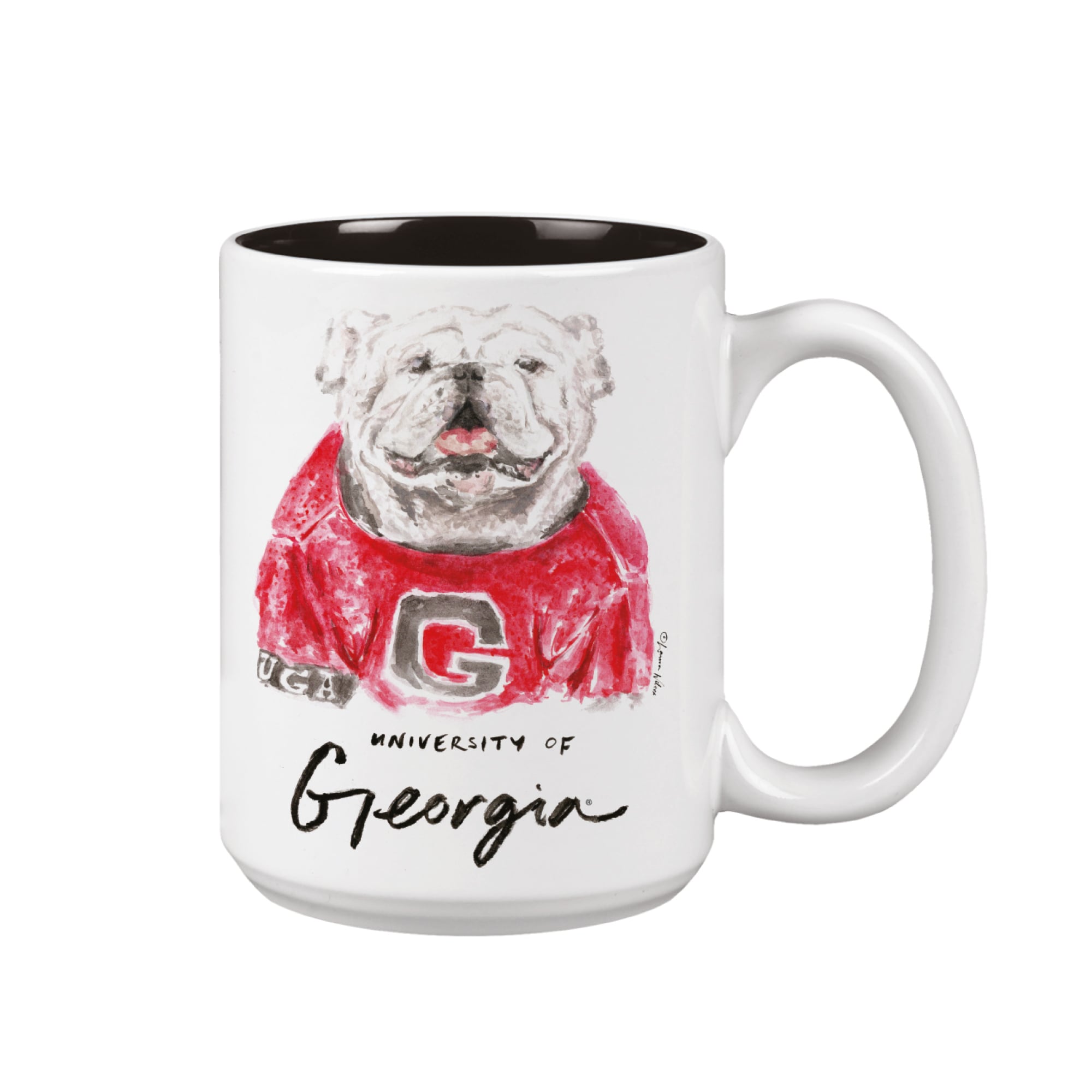 Ensemble de deux tasses de 44 cl (15 oz) à l'effigie de la mascotte Laura Wilcox des Georgia Bulldogs