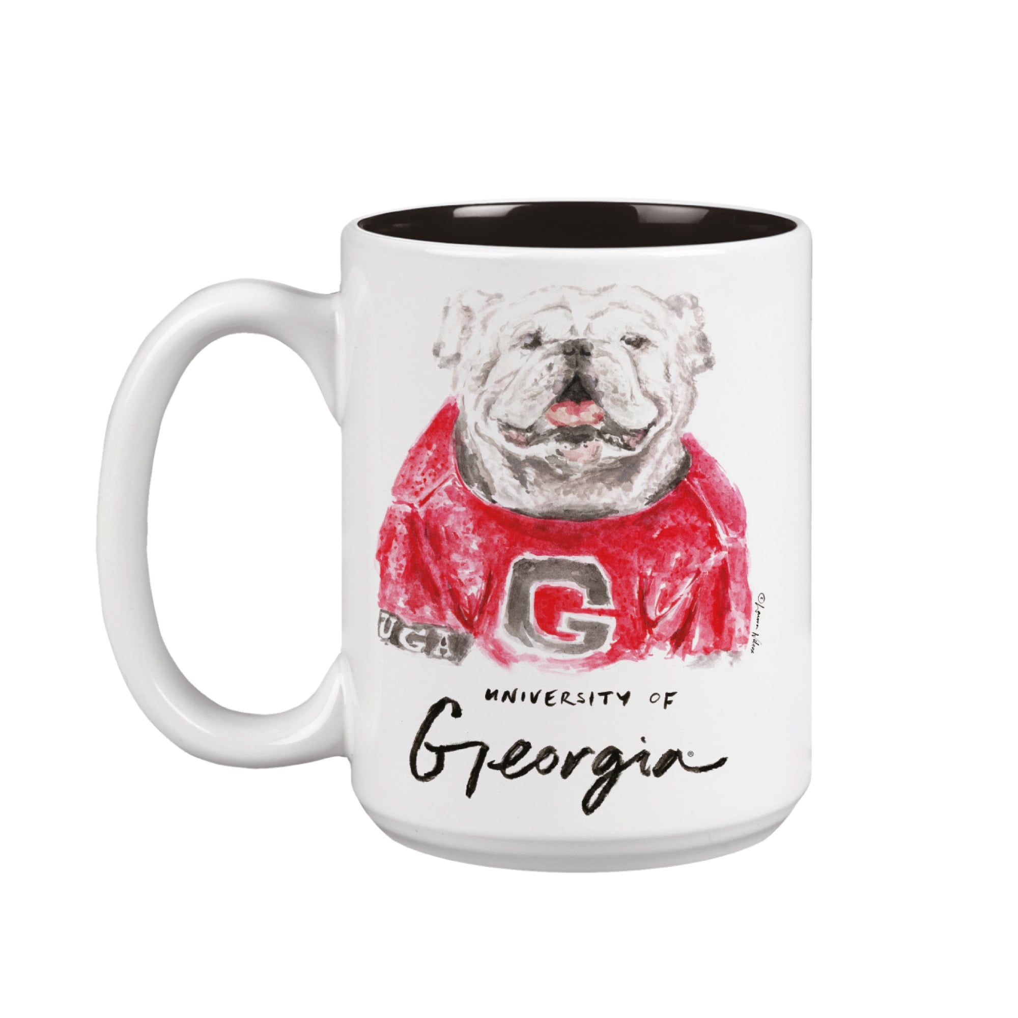 Ensemble de deux tasses de 44 cl (15 oz) à l'effigie de la mascotte Laura Wilcox des Georgia Bulldogs