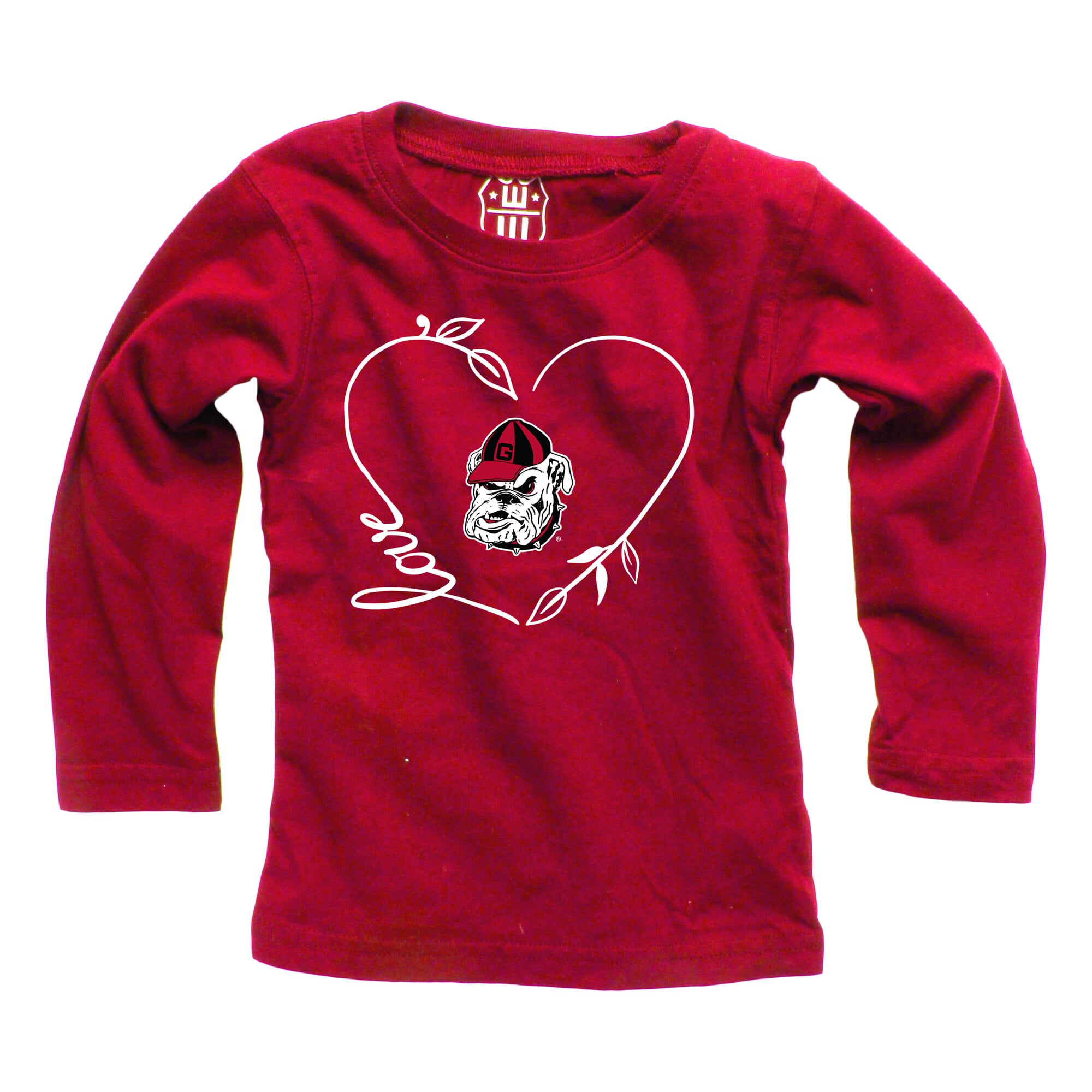 Ensemble haut à manches longues et pantalon Wes & Willy rouge Georgia Bulldogs pour bébé fille