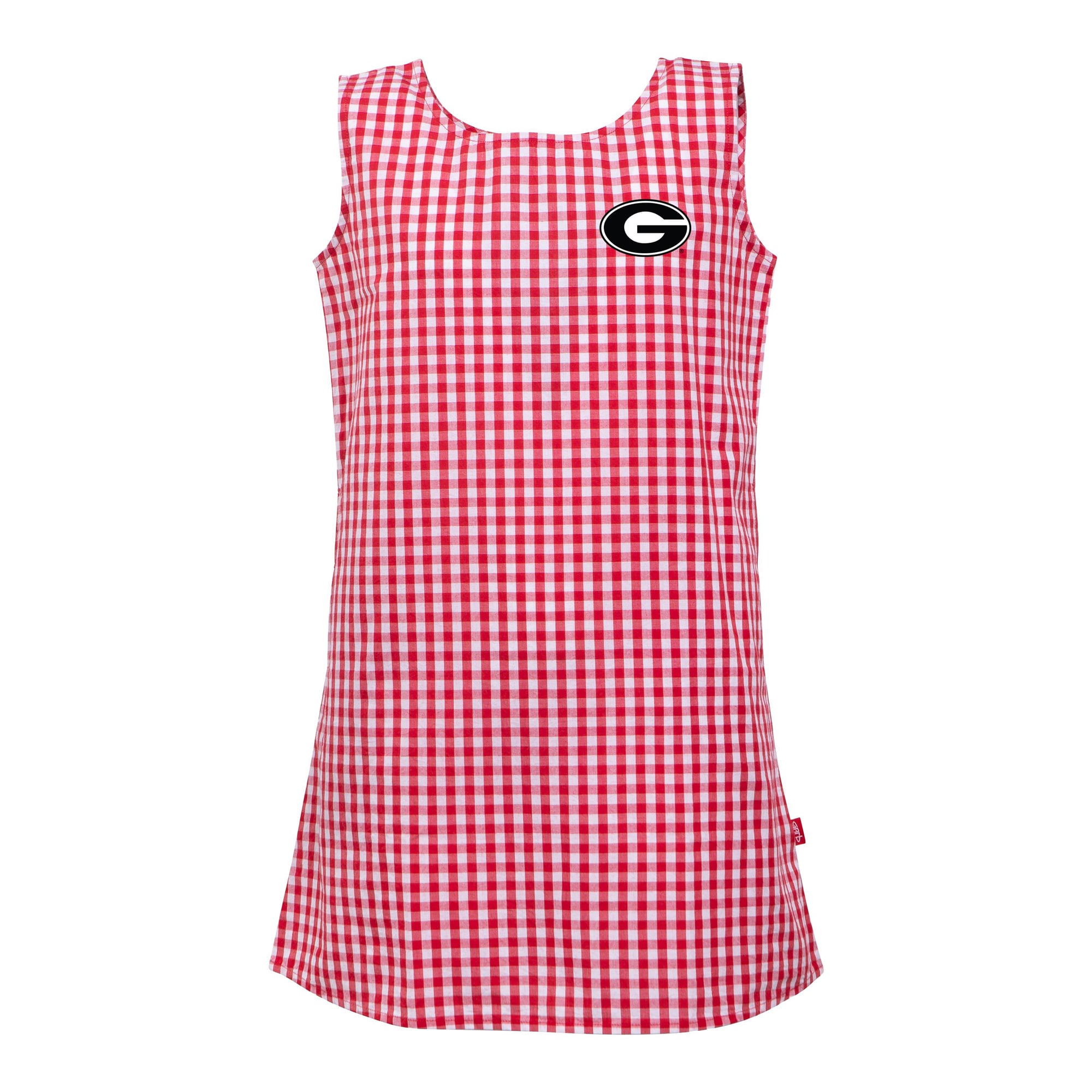 Girls Toddler Garb  Red Georgia Bulldogs Woven Gingham Dress