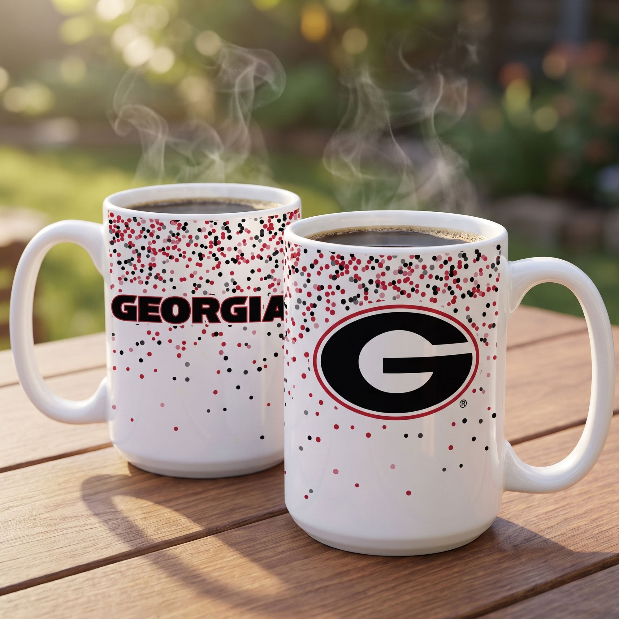 Mug à confettis Georgia Bulldogs d'Indigo Falls - Lot de 2