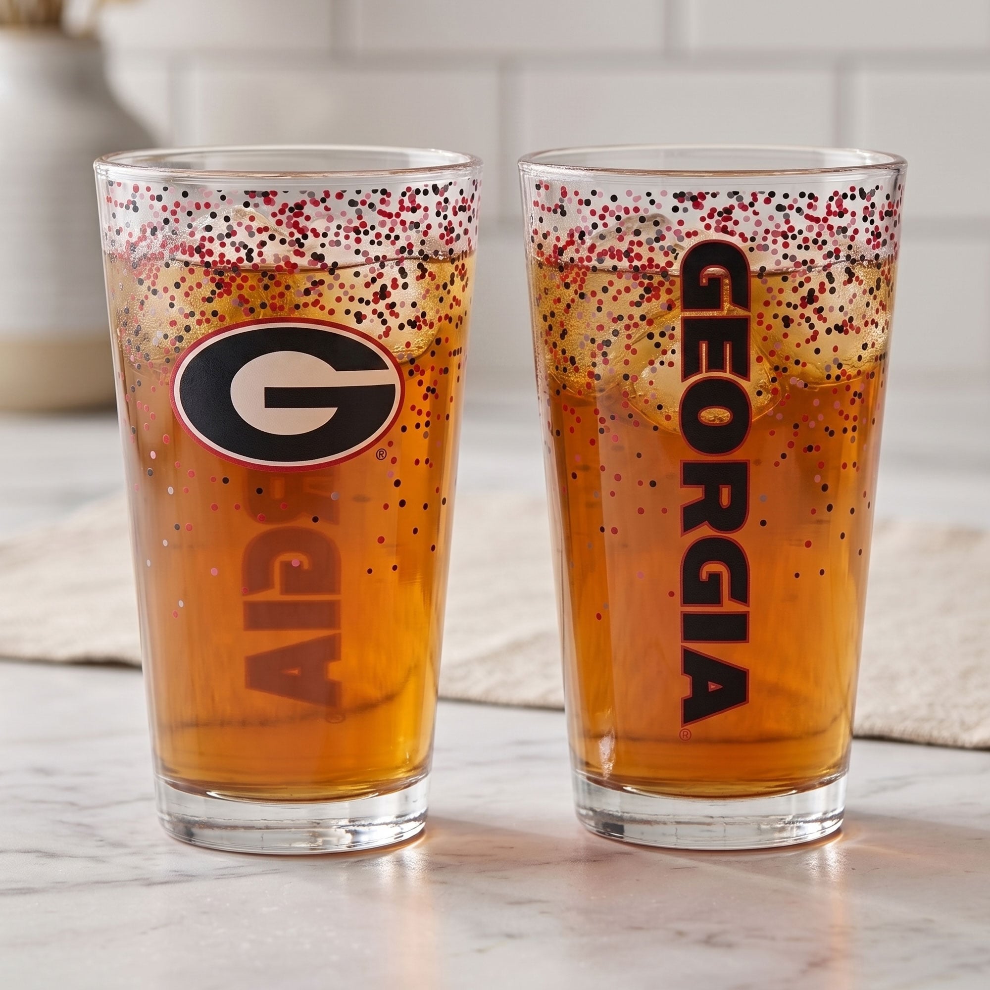 Indigo Falls Georgia Bulldogs Confetti Pints ​​- Lot de 2