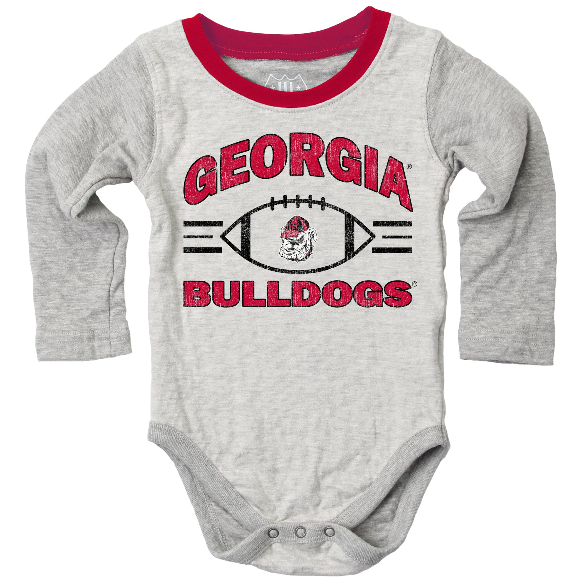 Infant Wes & Willy Heather Gray Georgia Bulldogs Jie Hopper Set