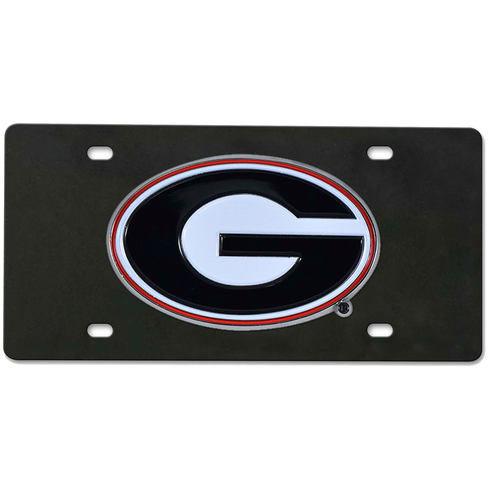 Plaque d'immatriculation moulée sous pression Logo Brands Georgia Bulldogs