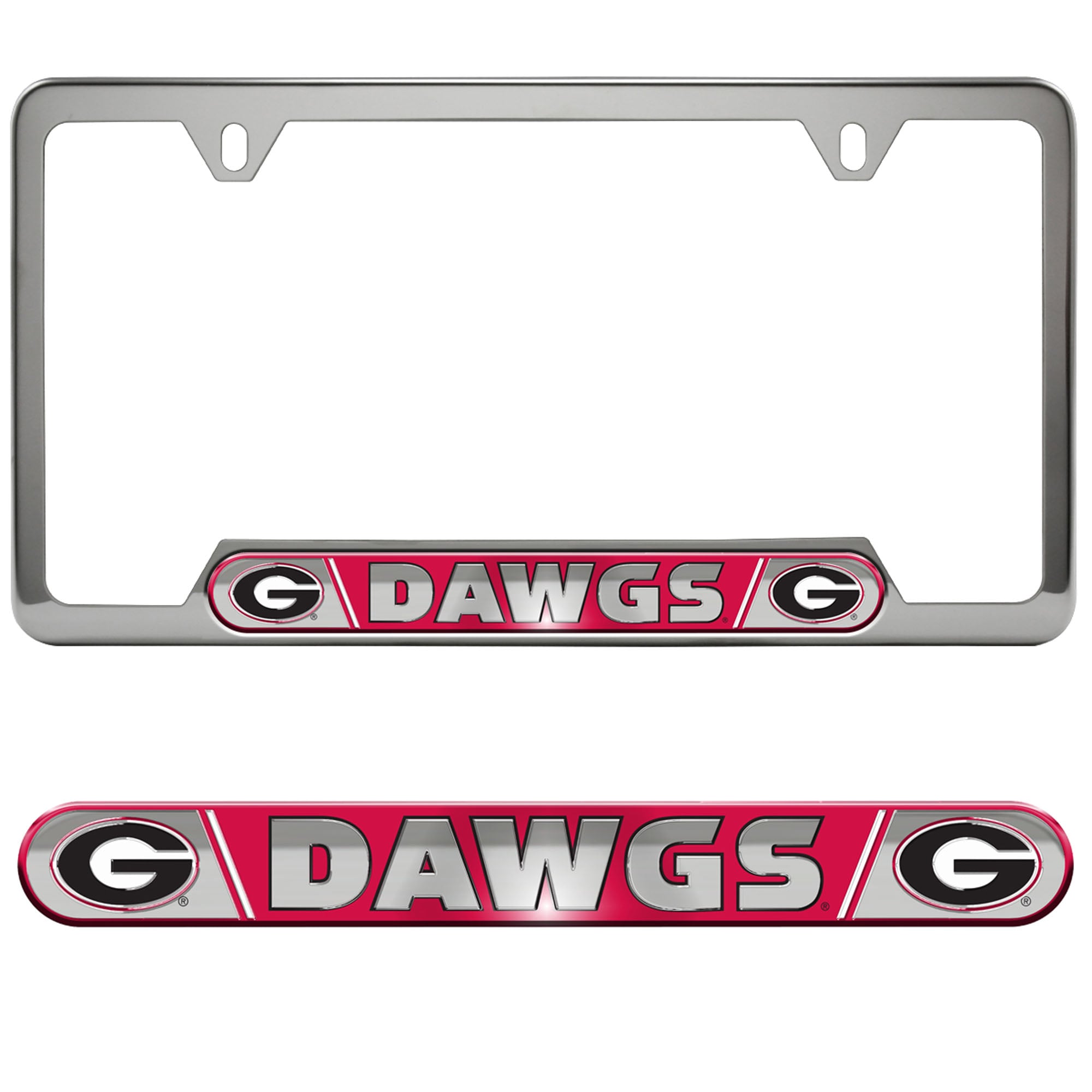 Logo Brands  Georgia Bulldogs Embossed License Plate Frame