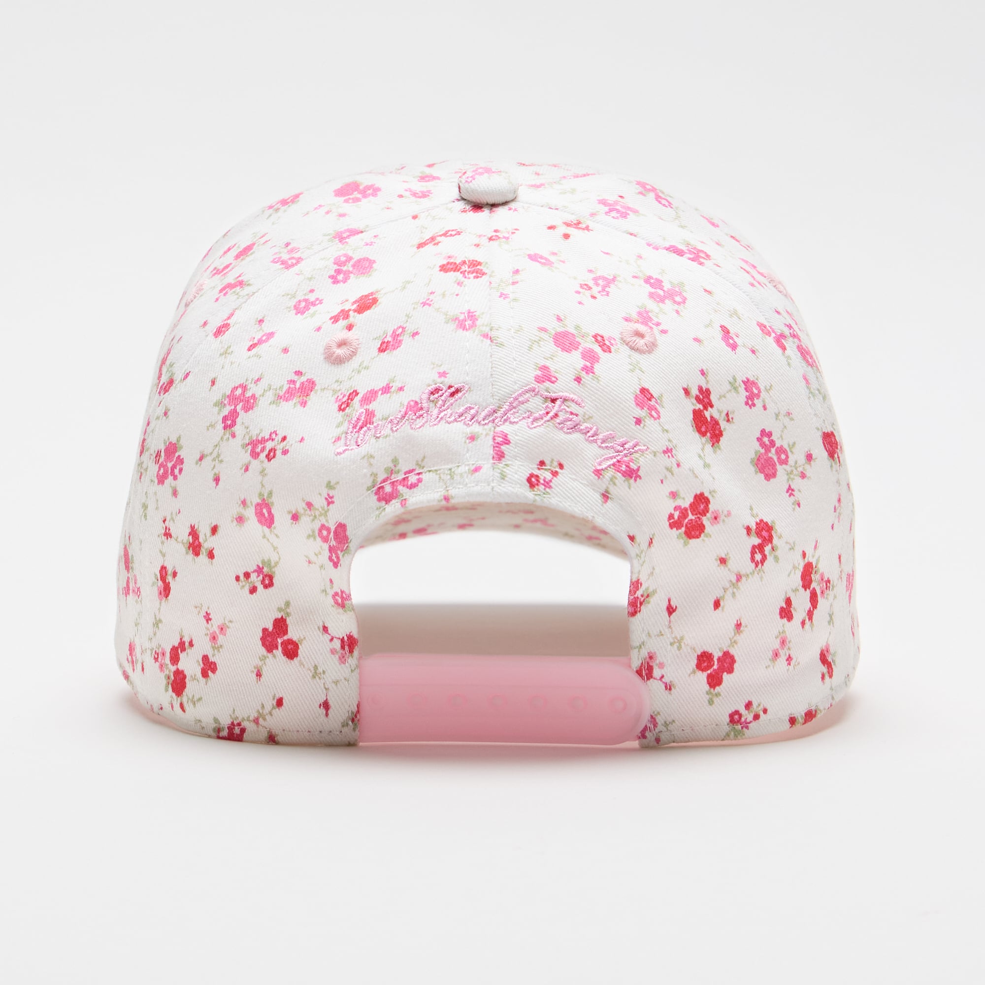 LoveShackFancy Women's White Georgia Bulldogs Floral Adjustable Hat
