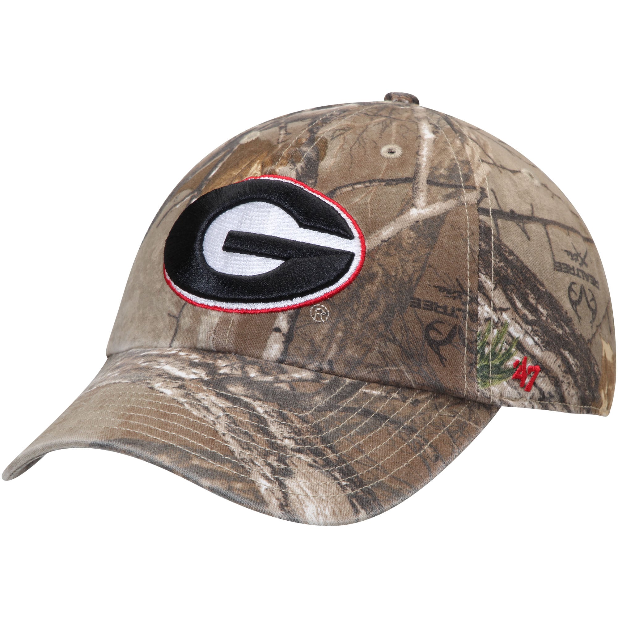 Men's '47 Realtree Camo Georgia Bulldogs Clean Up Adjustable Hat