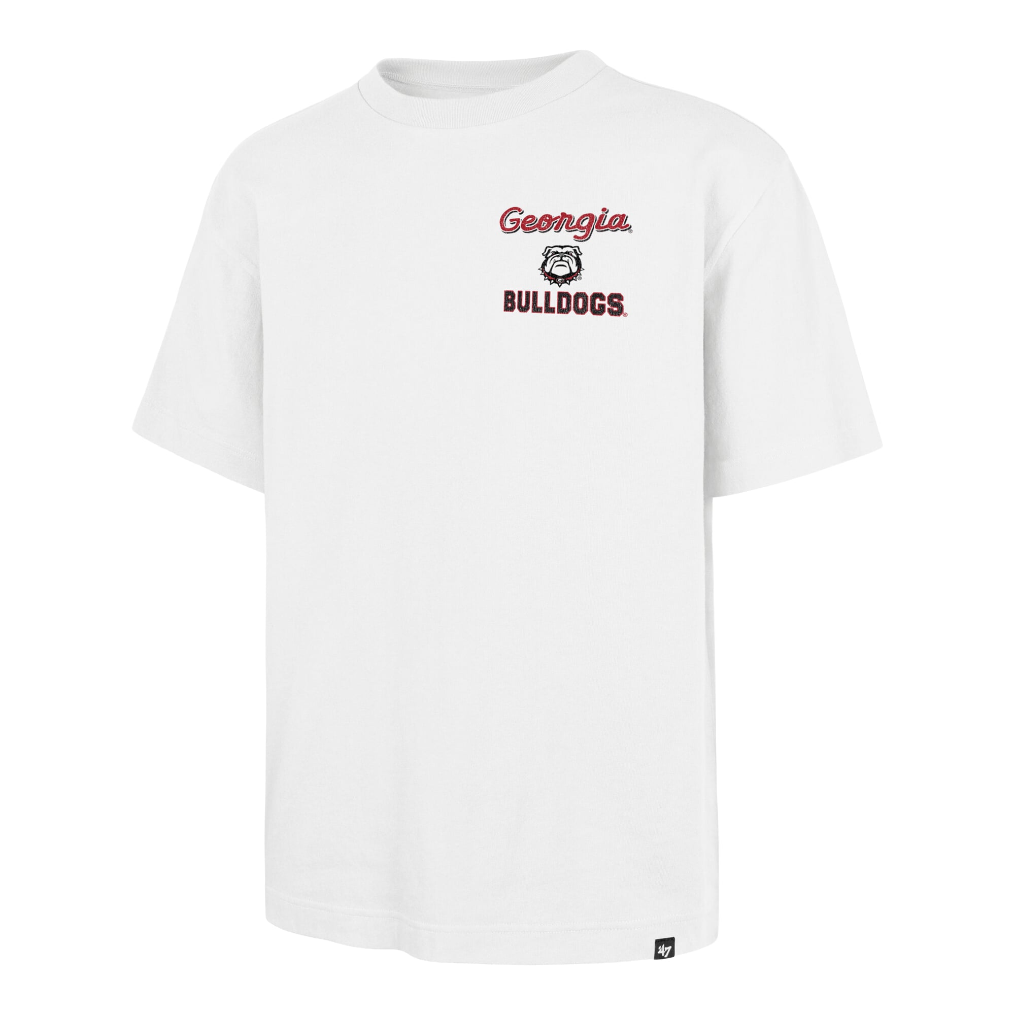 Men's '47 White Georgia Bulldogs #1 Mascot Foundation T-Shirt