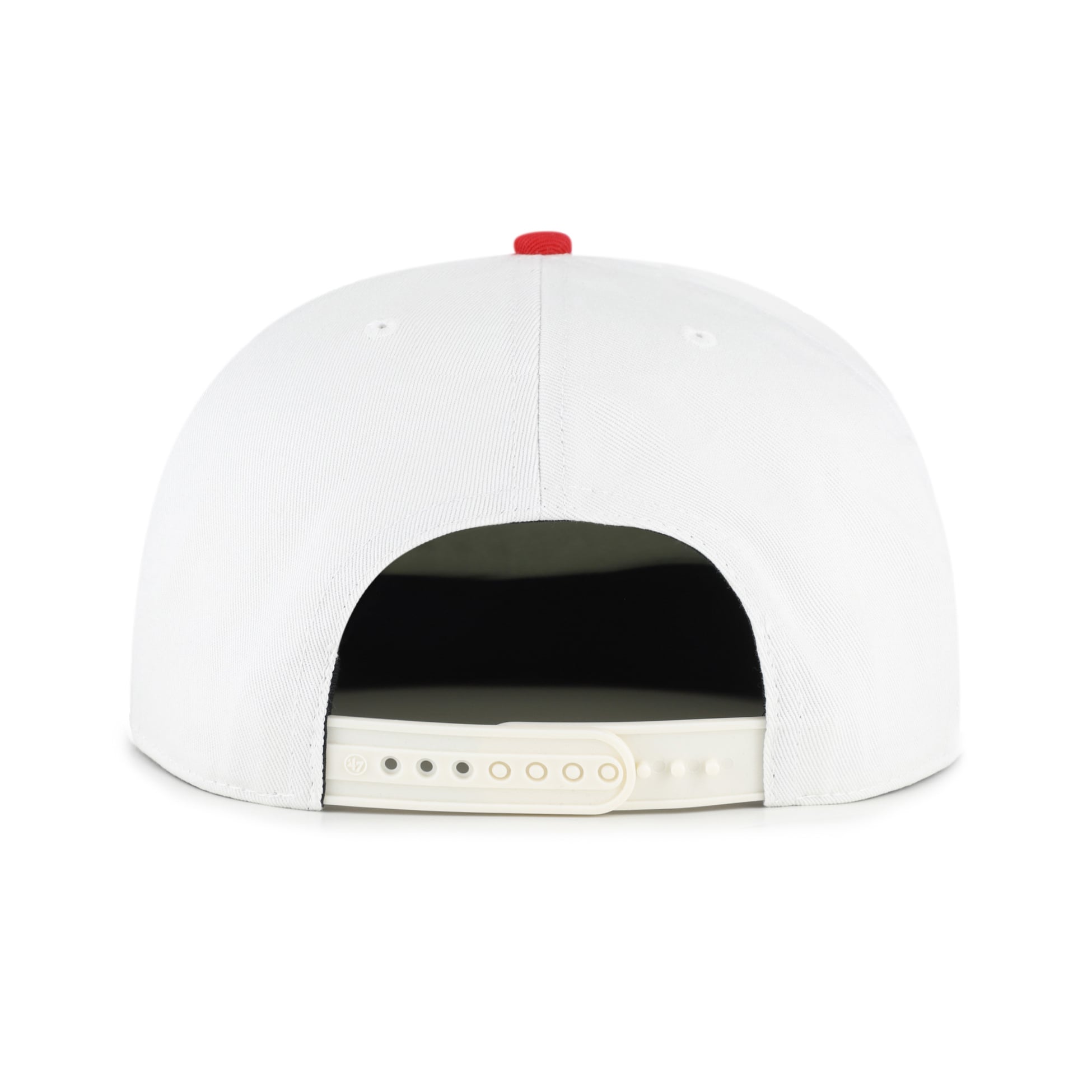 Casquette homme '47 blanche/rouge Georgia Bulldogs Script Stack Relaxed Captain ajustable