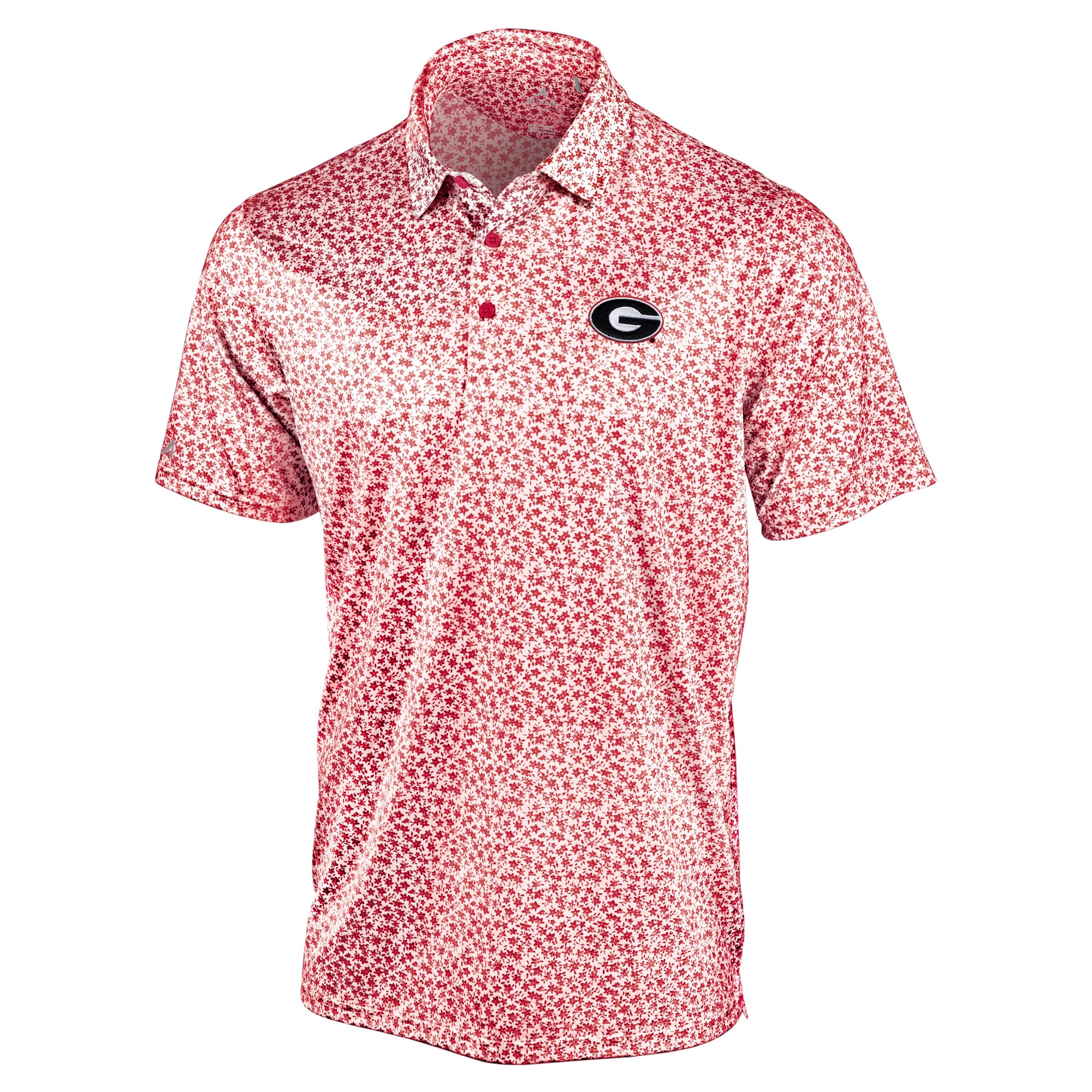 Polo Flourish Antigua rouge Georgia Bulldogs pour hommes