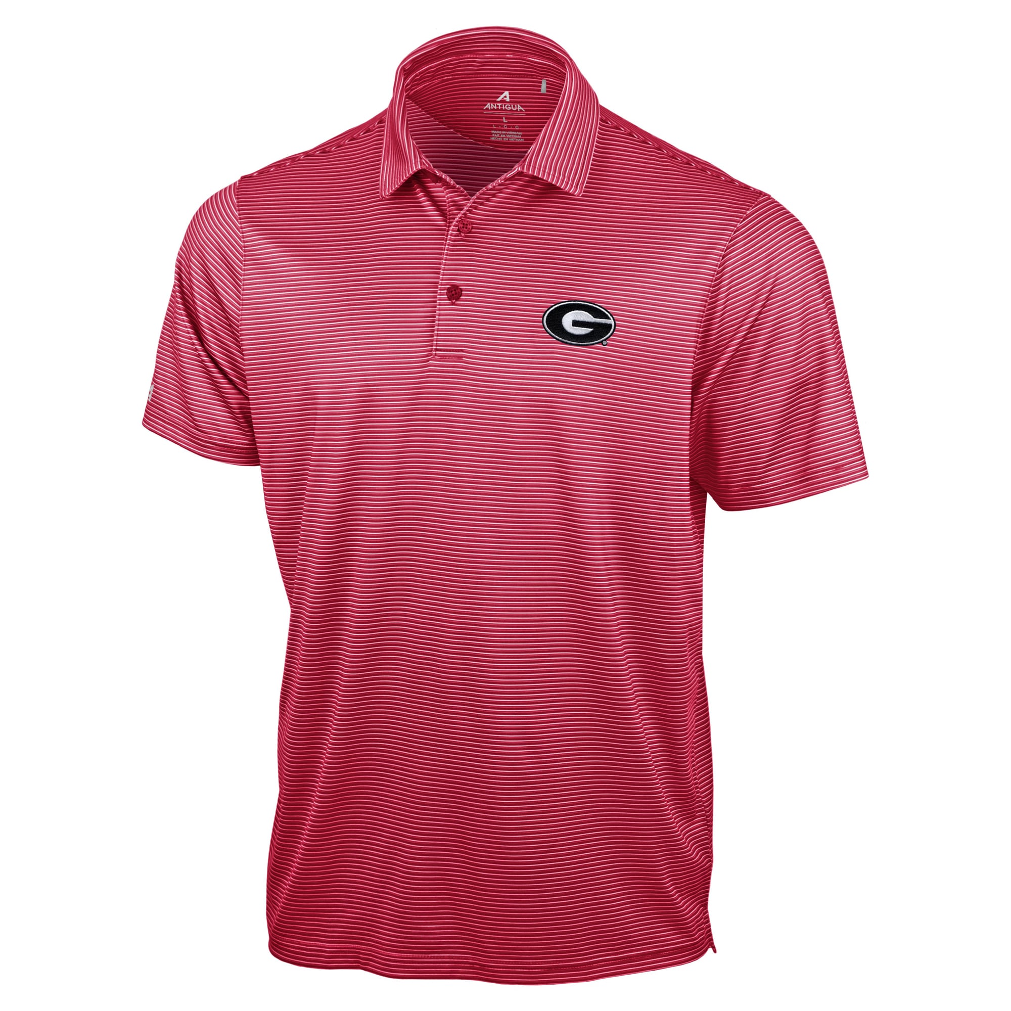 Men's Antigua Red Georgia Bulldogs Lineage Polo