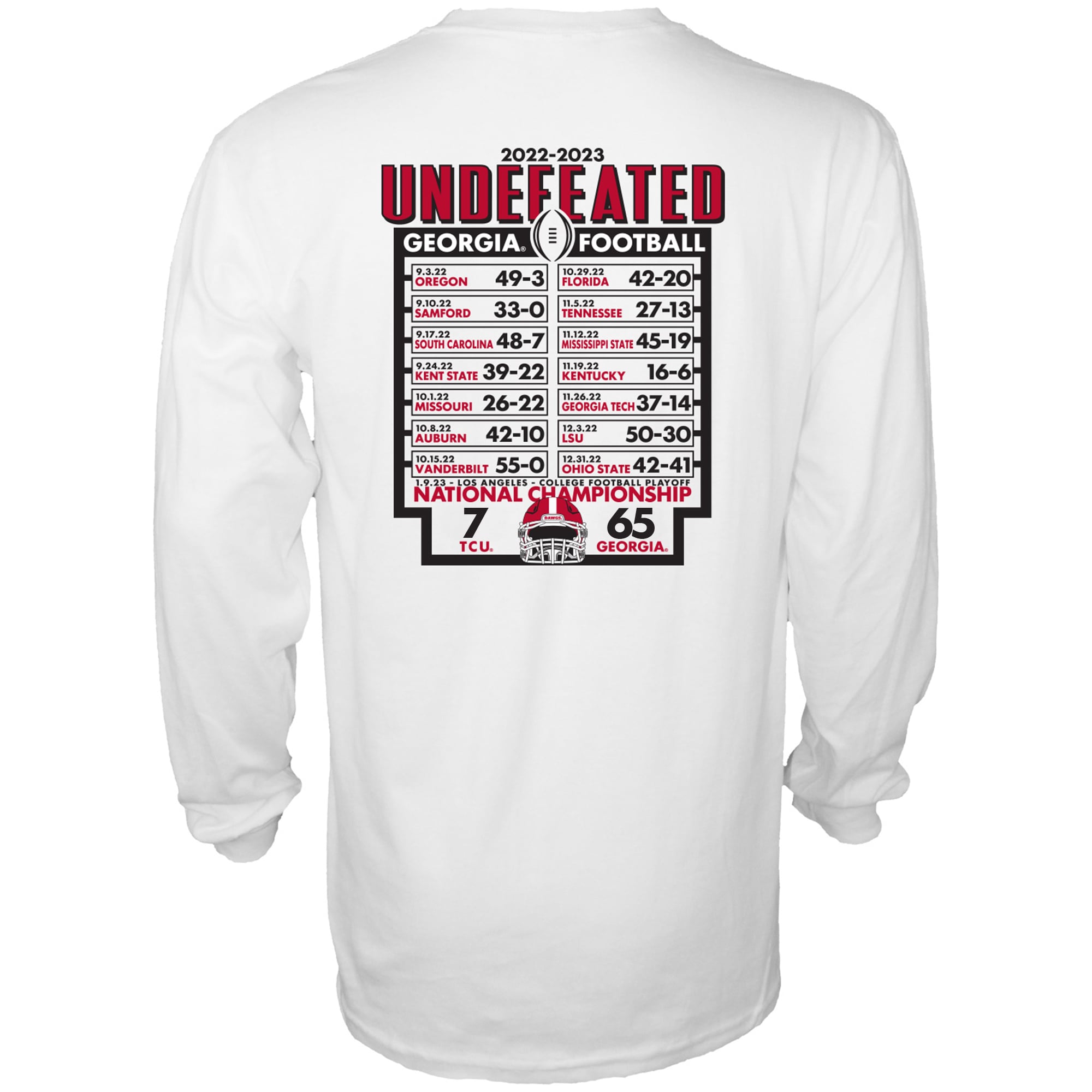 Men's Blue 84 White Georgia Bulldogs College Football Playoff 2022