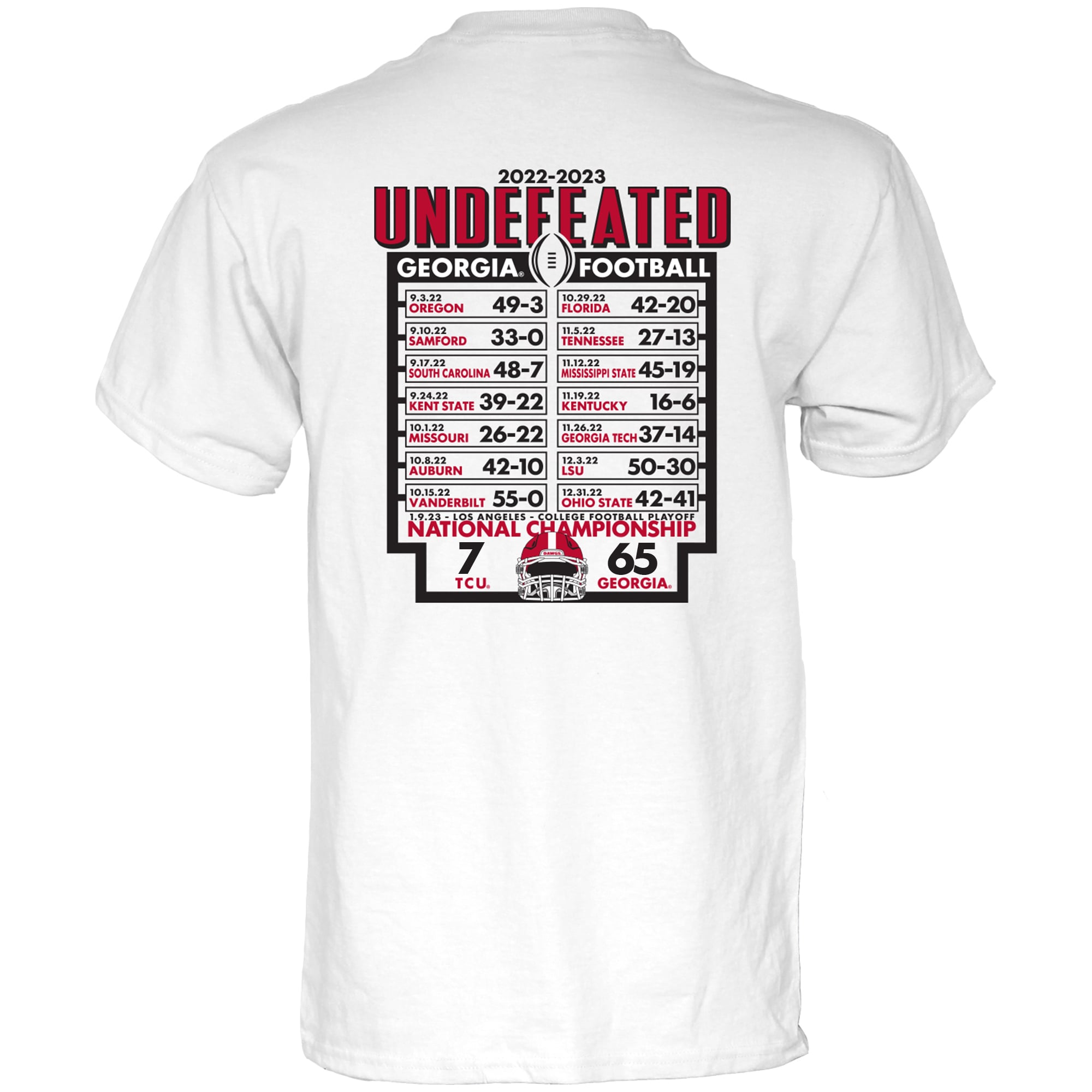 Men's Blue 84 White Georgia Bulldogs College Football Playoff 2022