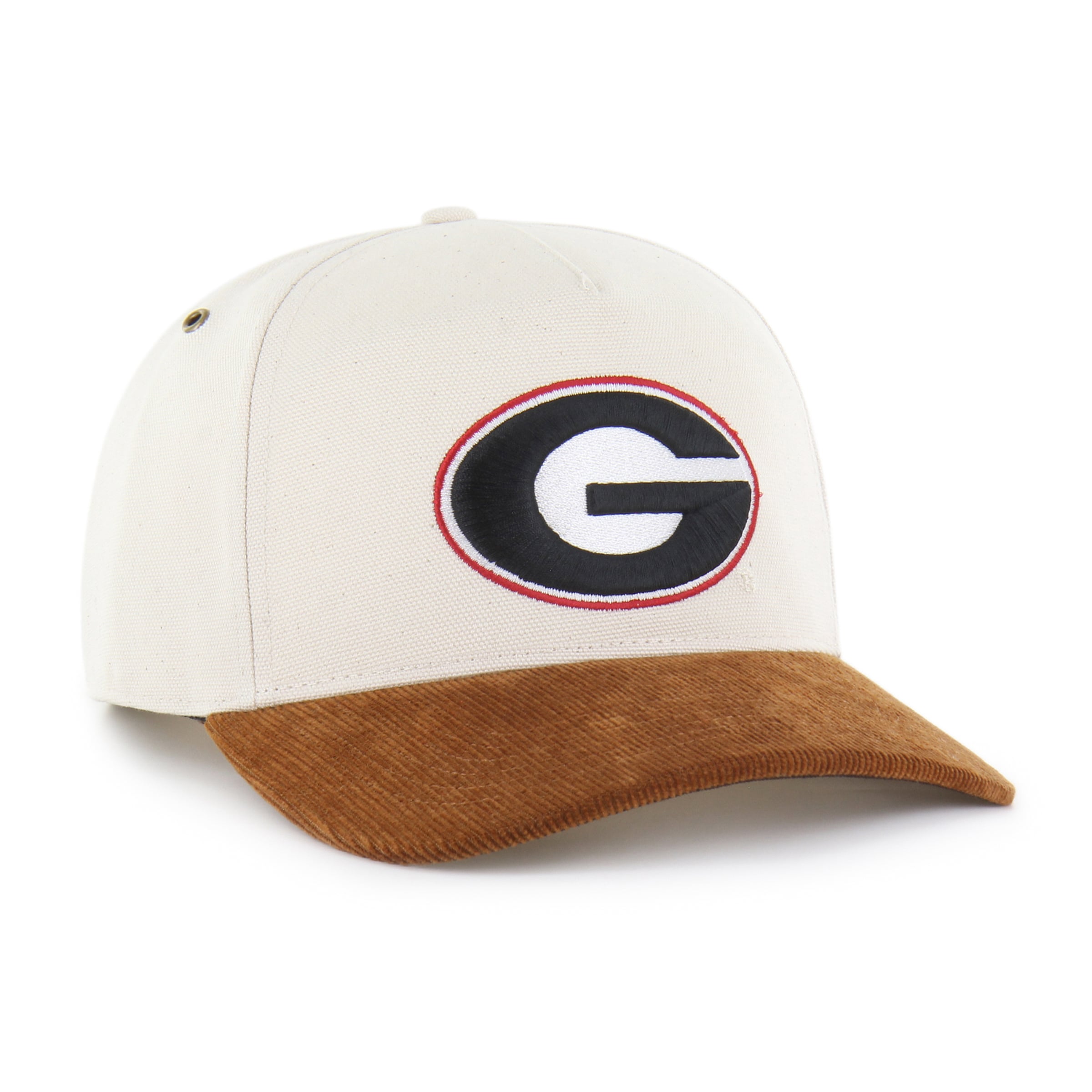 Men's Carhartt x '47 Natural/Brown Georgia Bulldogs Undyed Relaxed Hitch Adjustable Hat