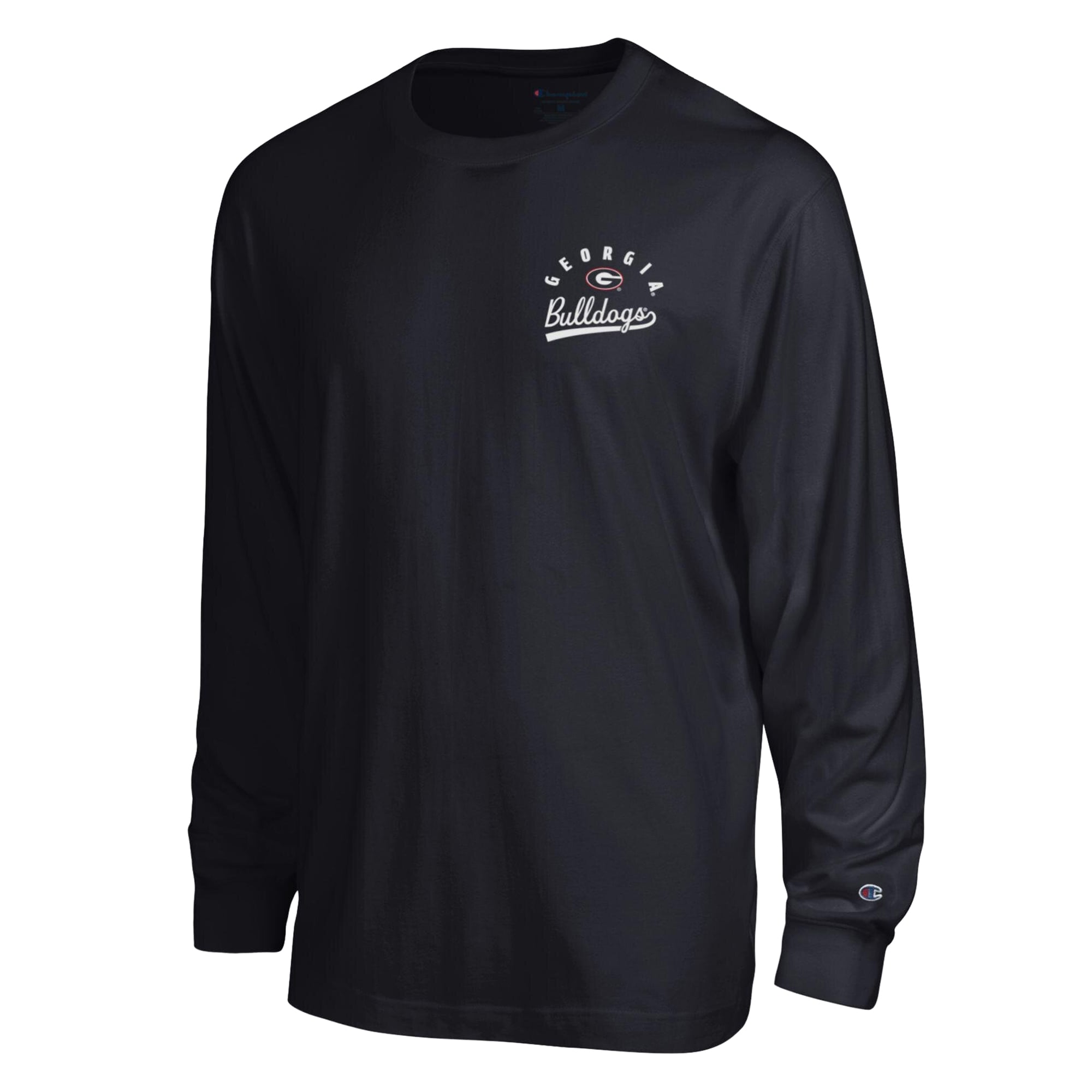 Men's Champion Black Georgia Bulldogs Laminated All-Star Long Sleeve T-Shirt