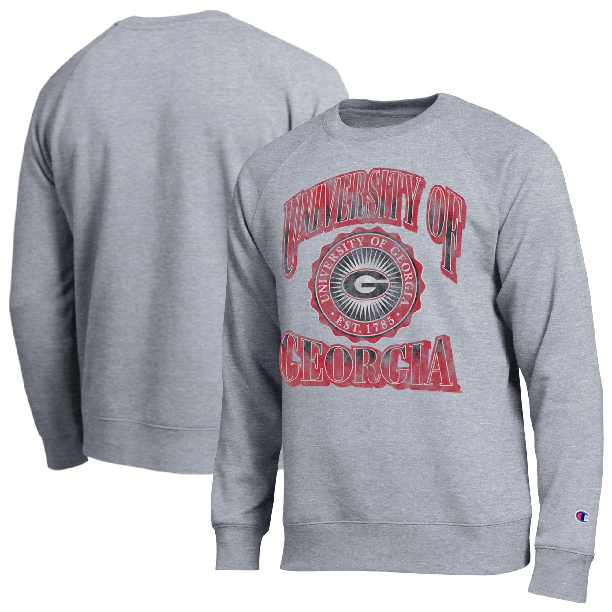 Sweat-shirt Champion pour homme, gris chiné, Georgia Bulldogs All-Star