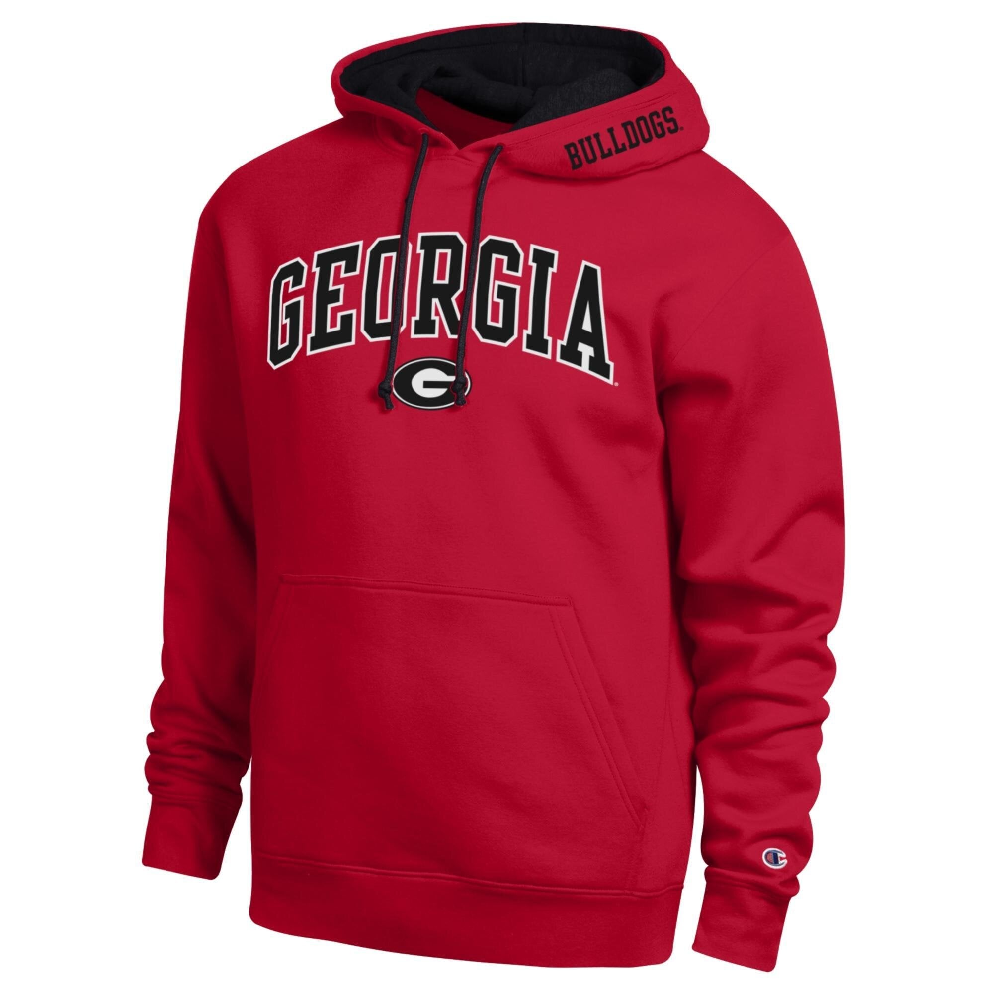 Georgia Bulldogs Champion Arch Tackle Twill Hoodie - Red