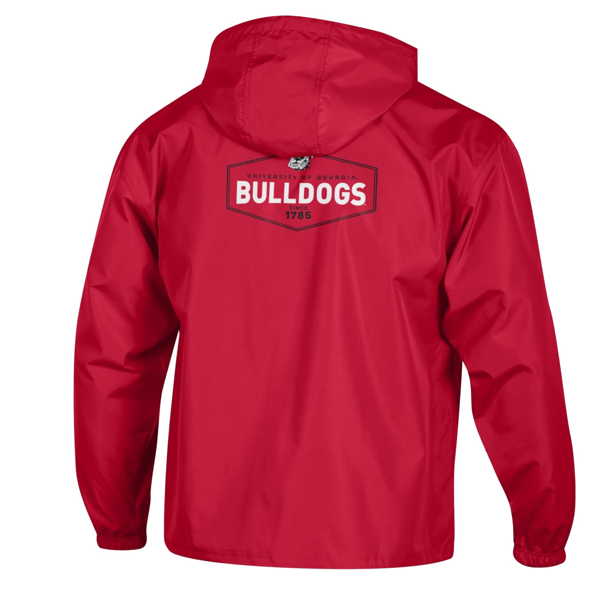 Men's Champion Red Georgia Bulldogs Delay Packable Half-Zip Jacket