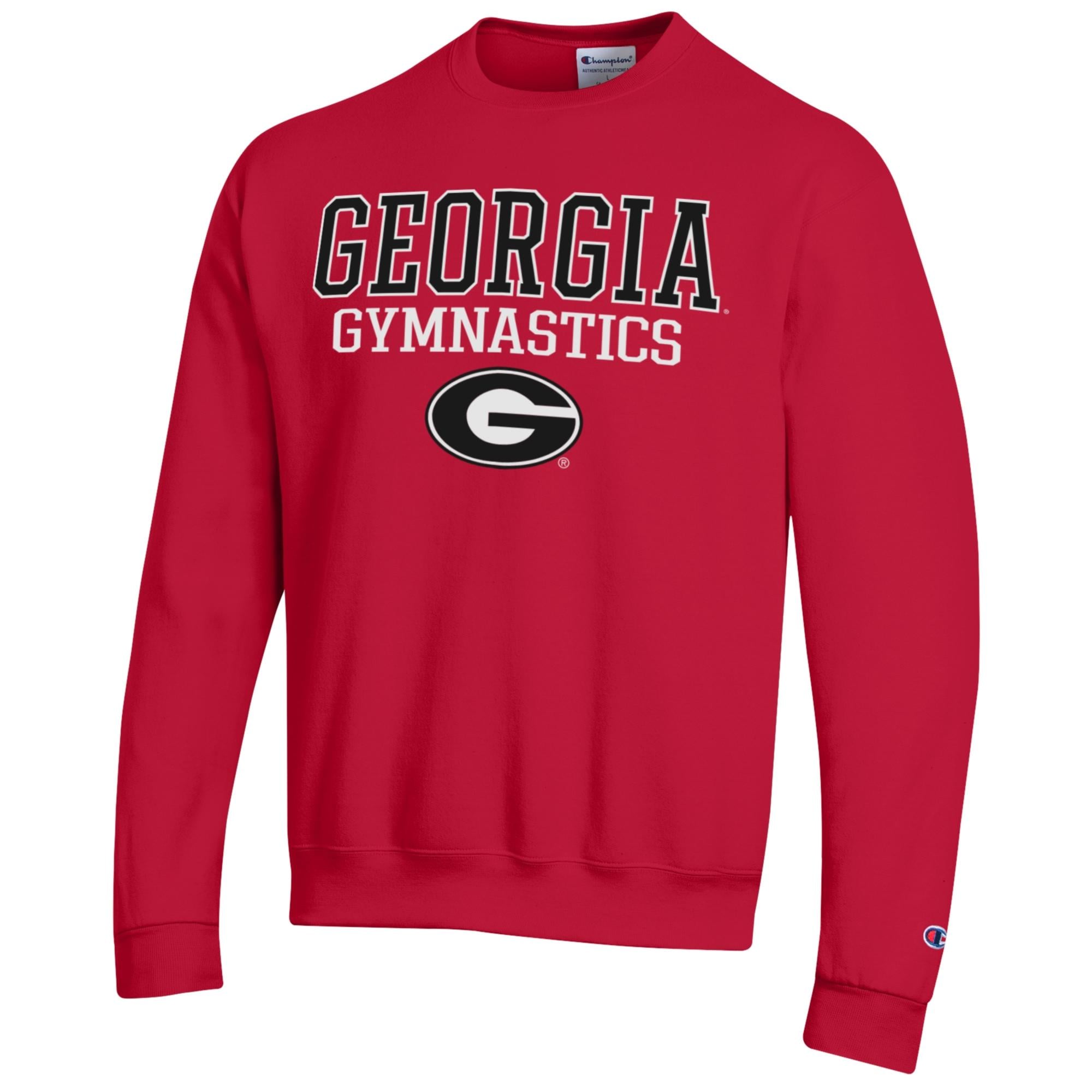 Sweat-shirt à enfiler Champion rouge Georgia Bulldogs Gymnastics Stack Powerblend pour homme